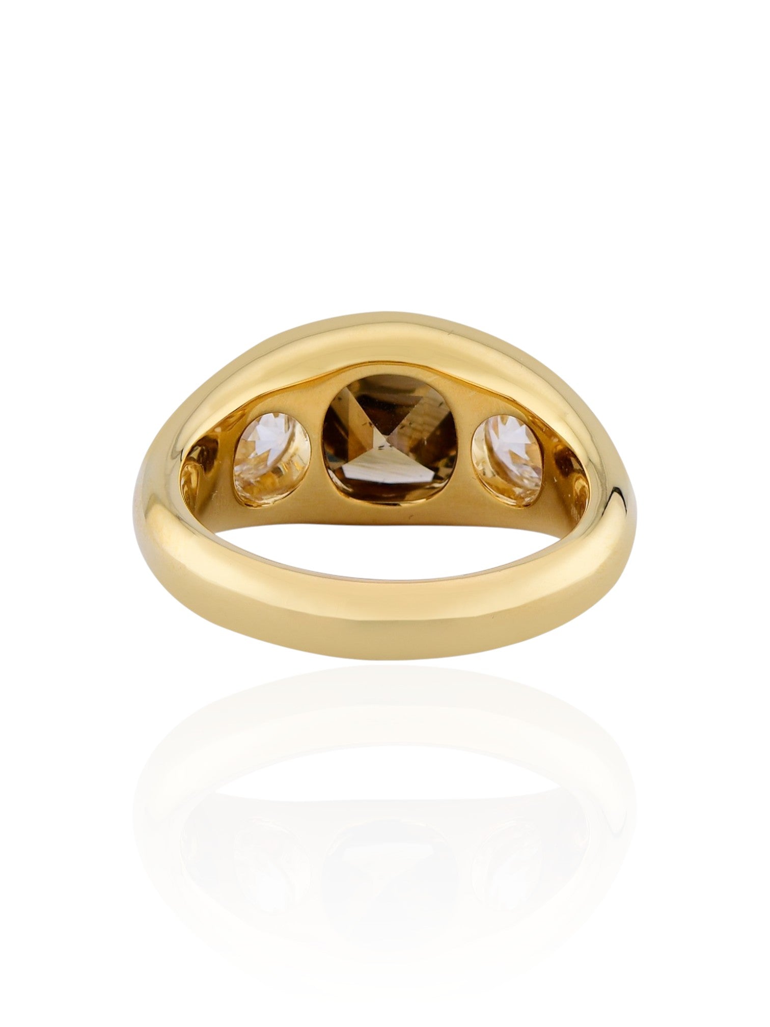 Sophia D Brown Diamond Gypsy Ring in 18K Yellow Gold