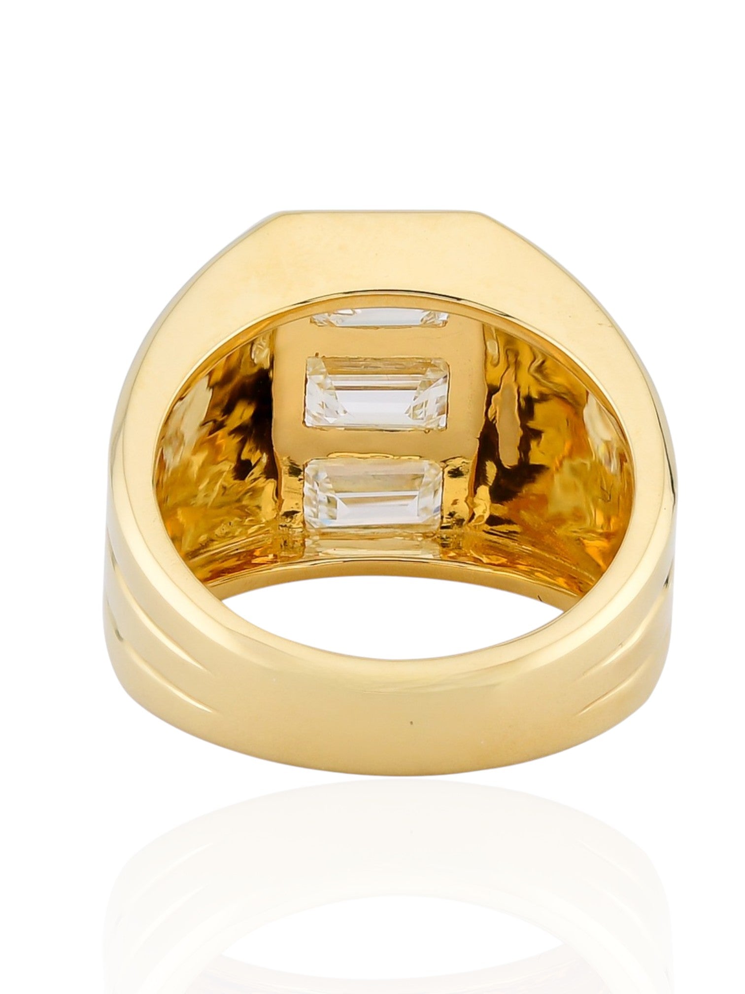 Sophia D Emerald-Cut Diamond Band Ring in 18K Yellow Gold