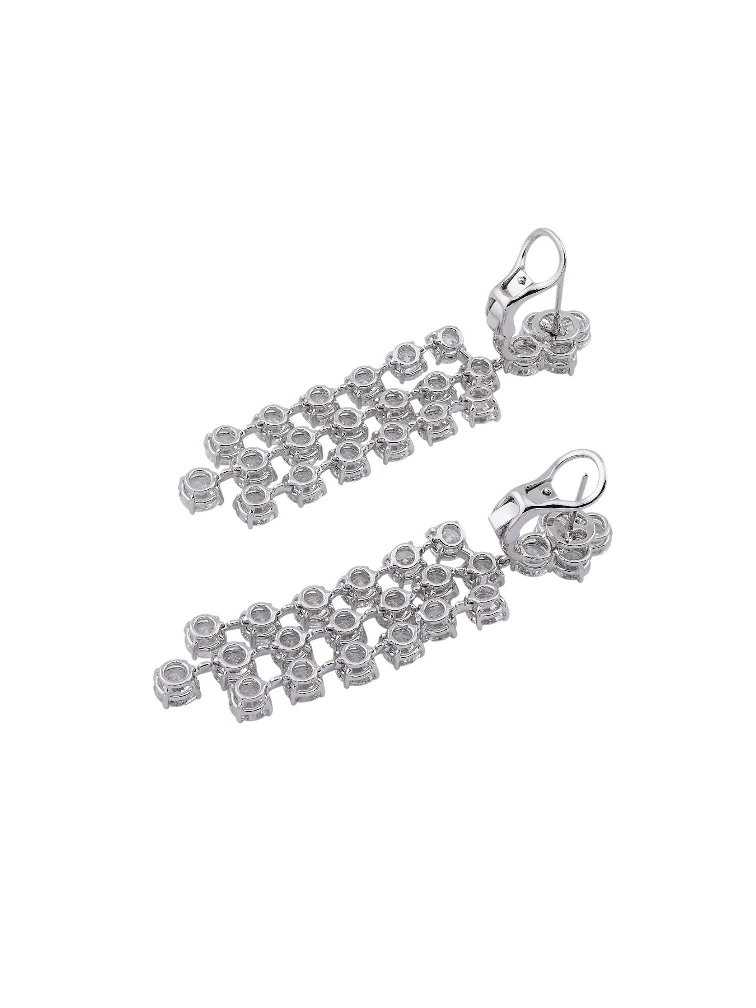 Sophia D Platinum Diamond Drop Earrings