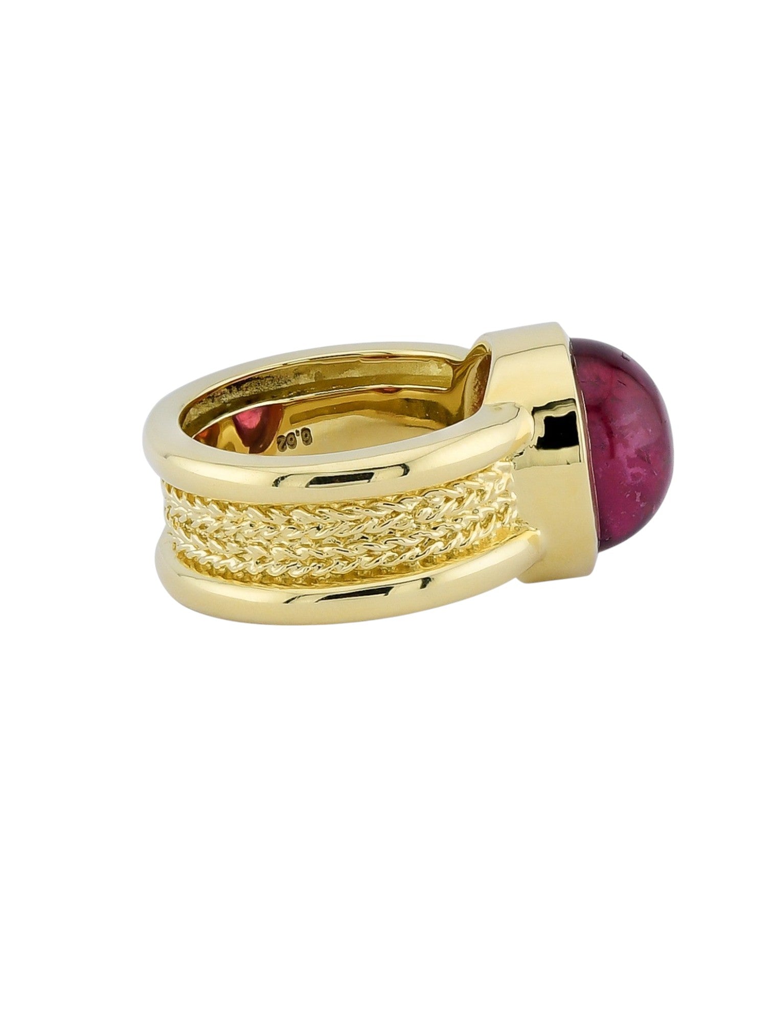 Sophia D Vintage Cabochon Pink Tourmaline Ring