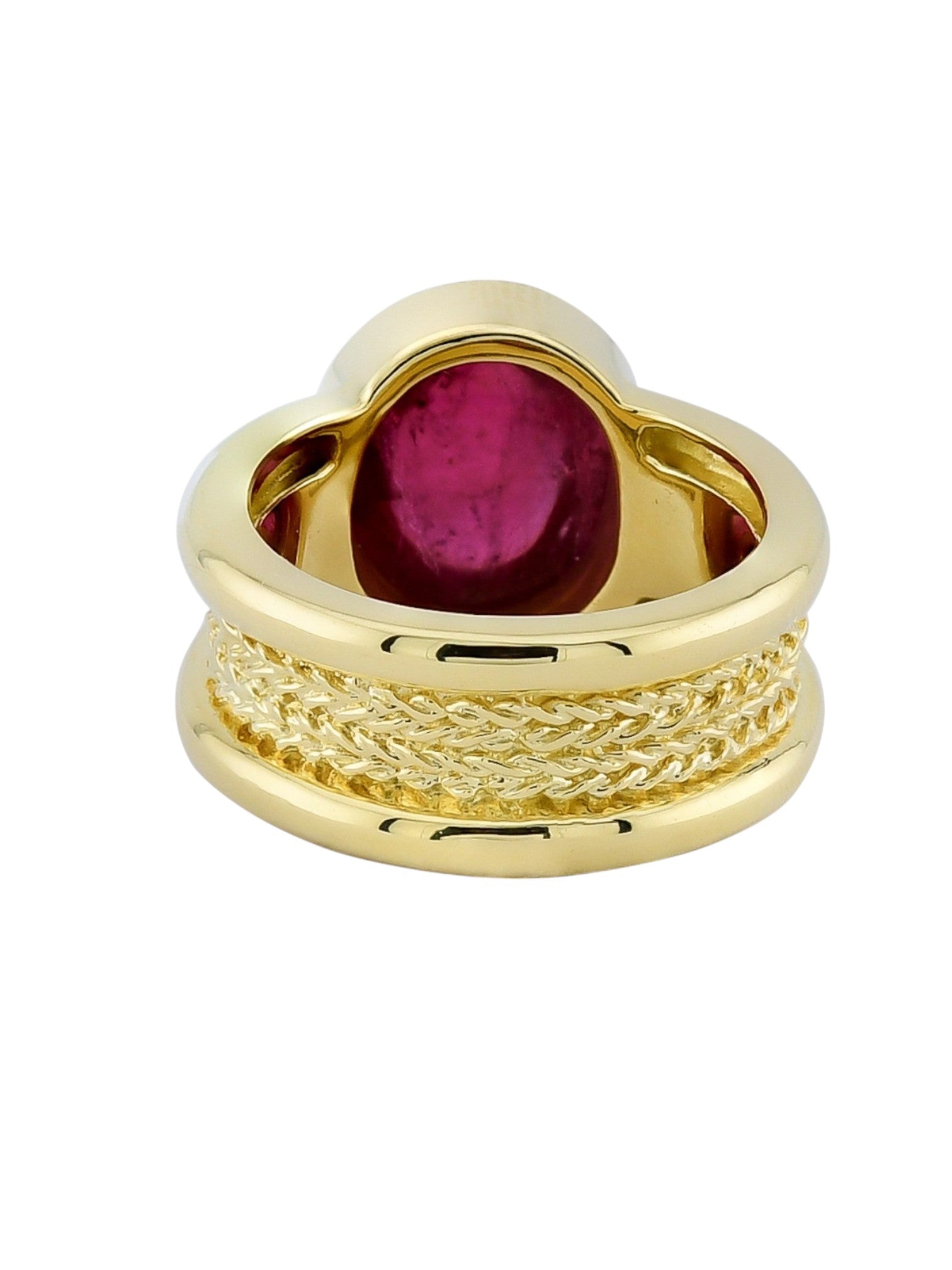 Sophia D Vintage Cabochon Pink Tourmaline Ring
