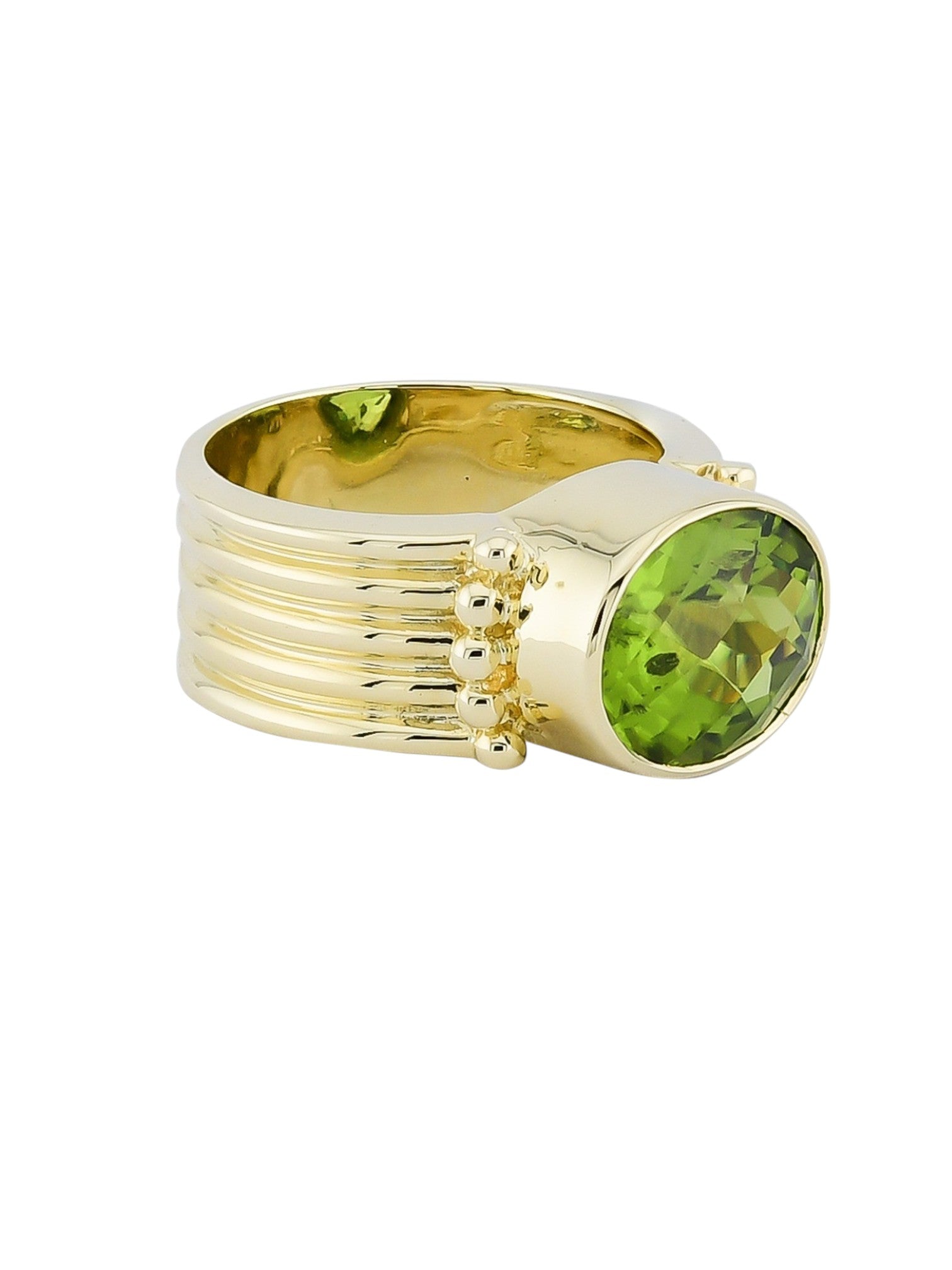 Sophia D Vintage Oval Peridot Ring