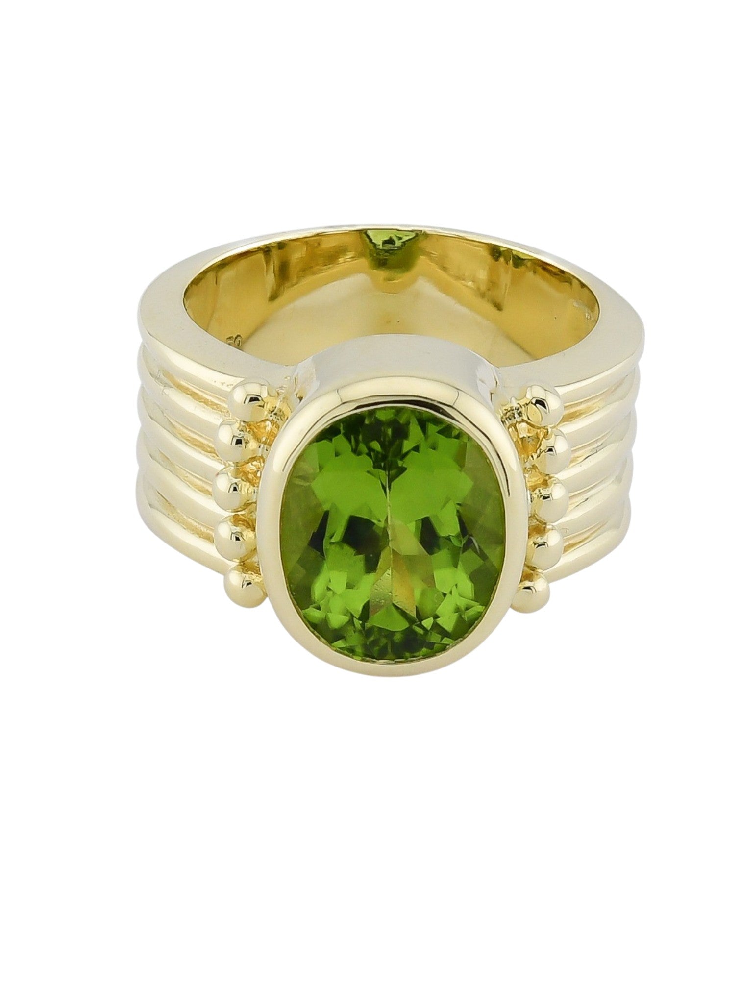 Sophia D Vintage Oval Peridot Ring