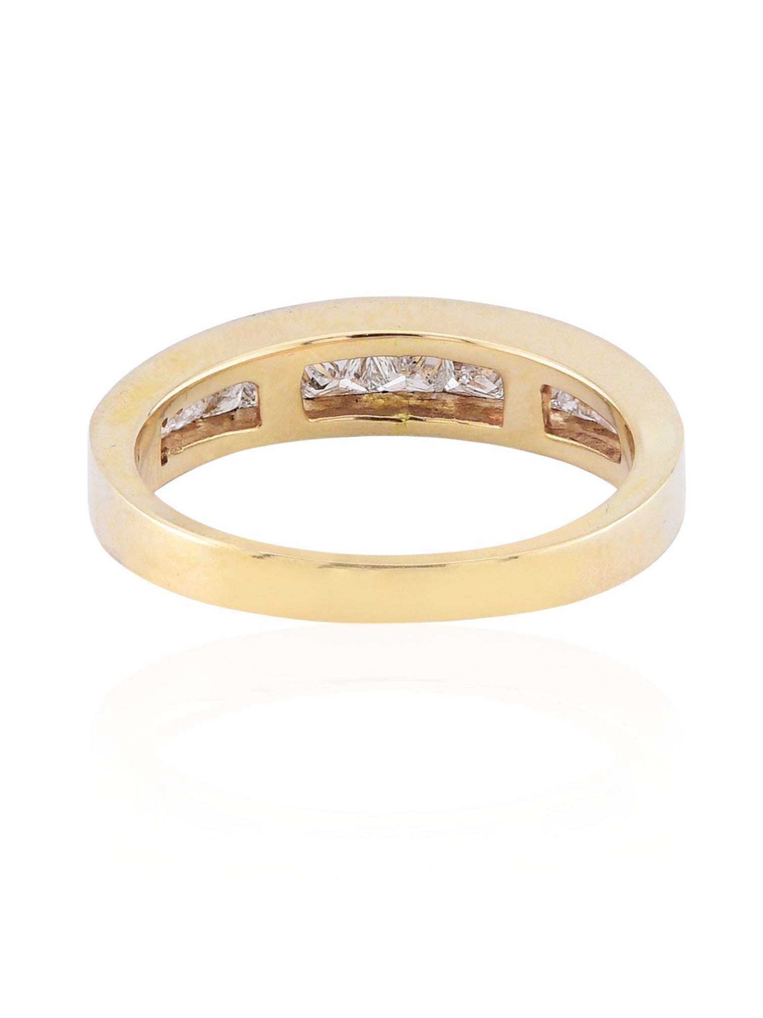 Sophia D Vintage Princess-Cut Diamond Band in 18K Yellow Gold