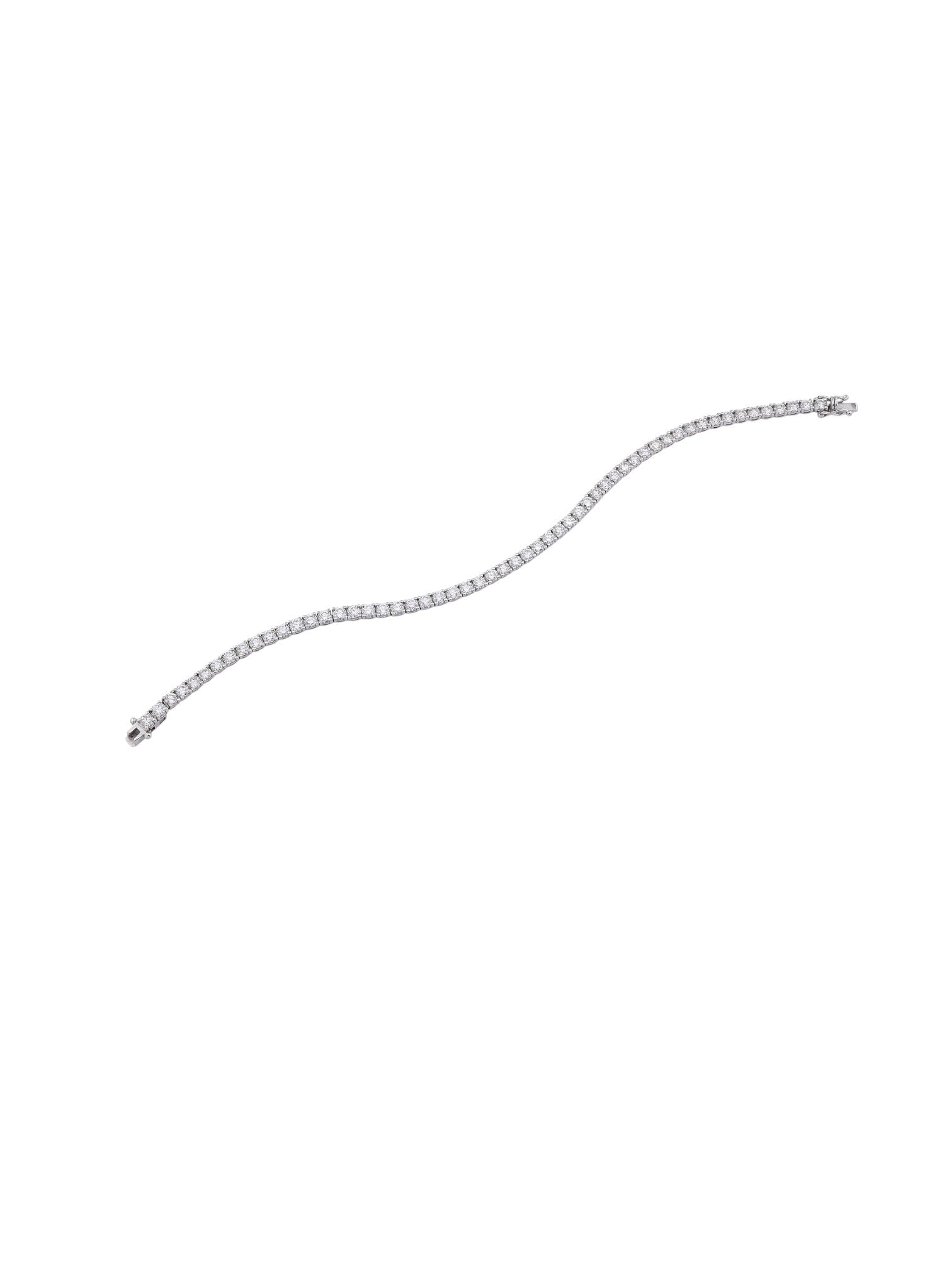 Sophia D Classic Diamond Tennis Bracelet in White Gold