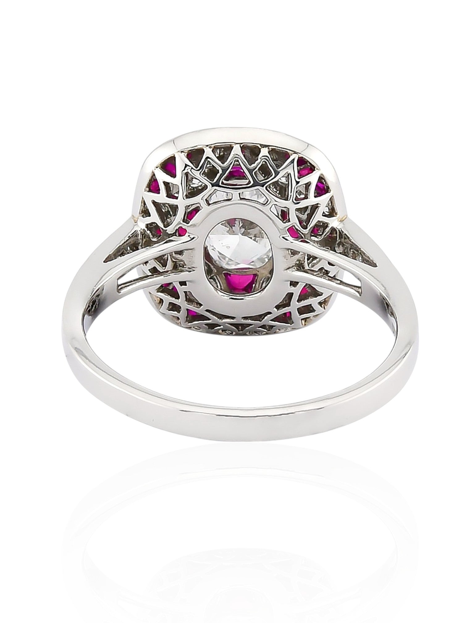 Sophia D Ruby and Diamond Ring in Platinum