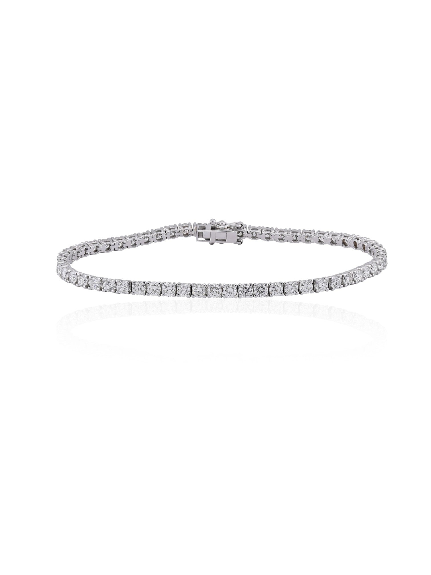 Sophia D Classic Diamond Tennis Bracelet in White Gold