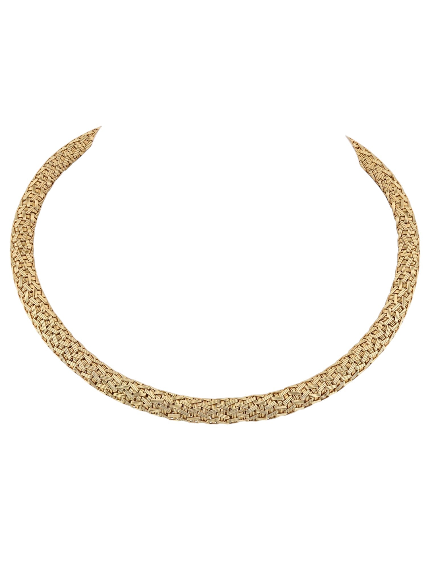 Sophia D Vintage Woven Collar Necklace in 18K Yellow Gold