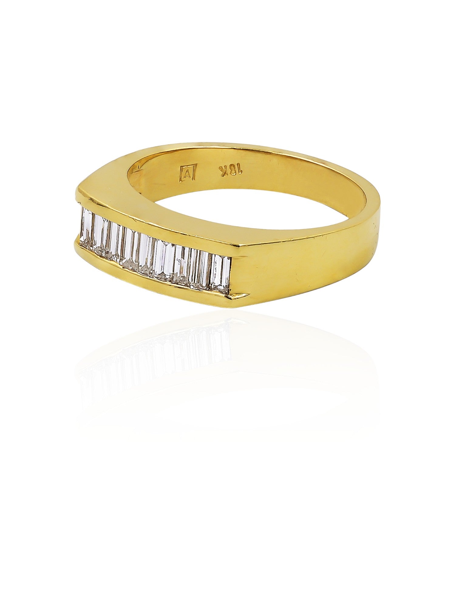 Sophia D Vintage Baguette Diamond Band in 18K Yellow Gold