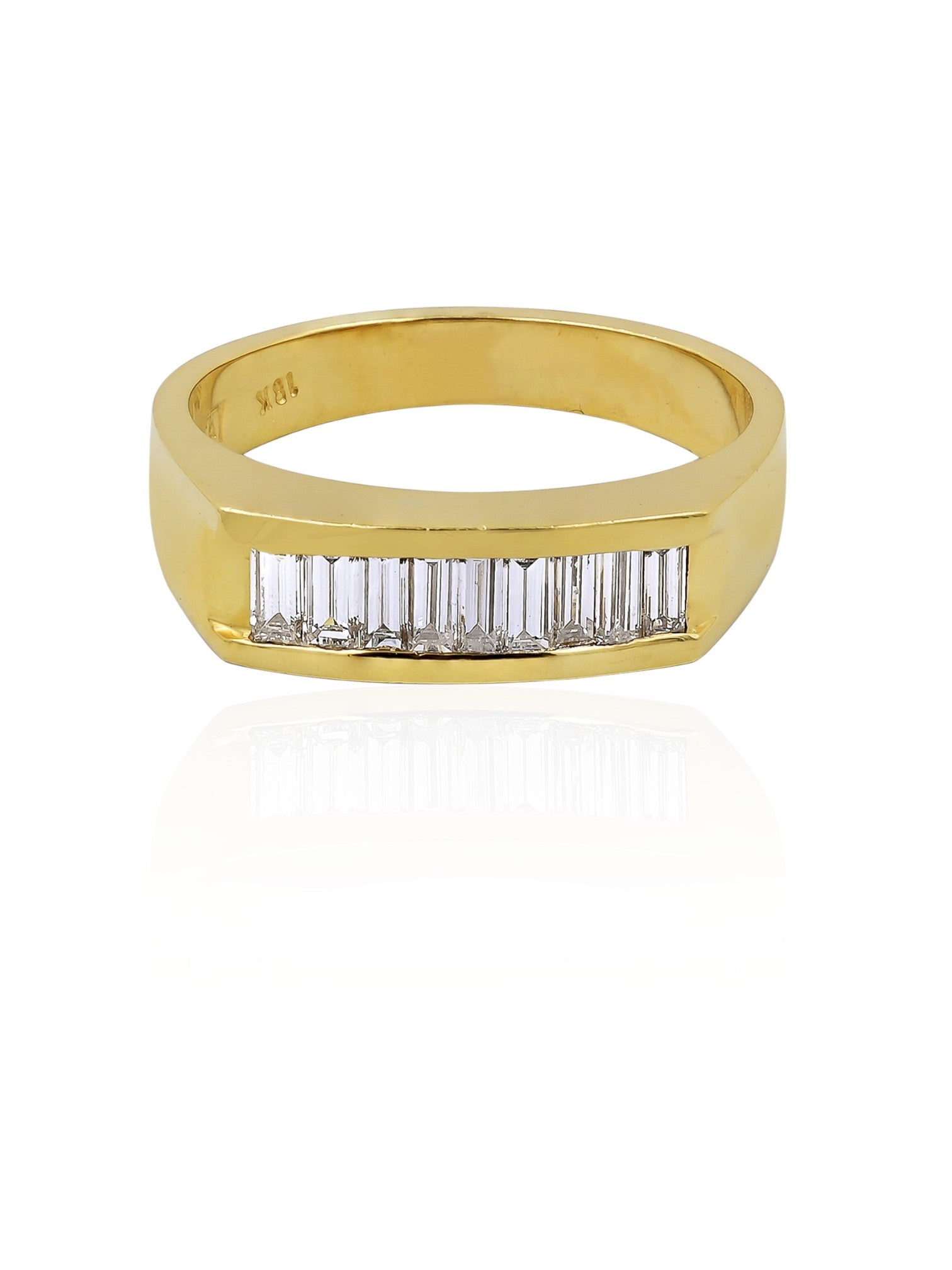 Sophia D Vintage Baguette Diamond Band in 18K Yellow Gold