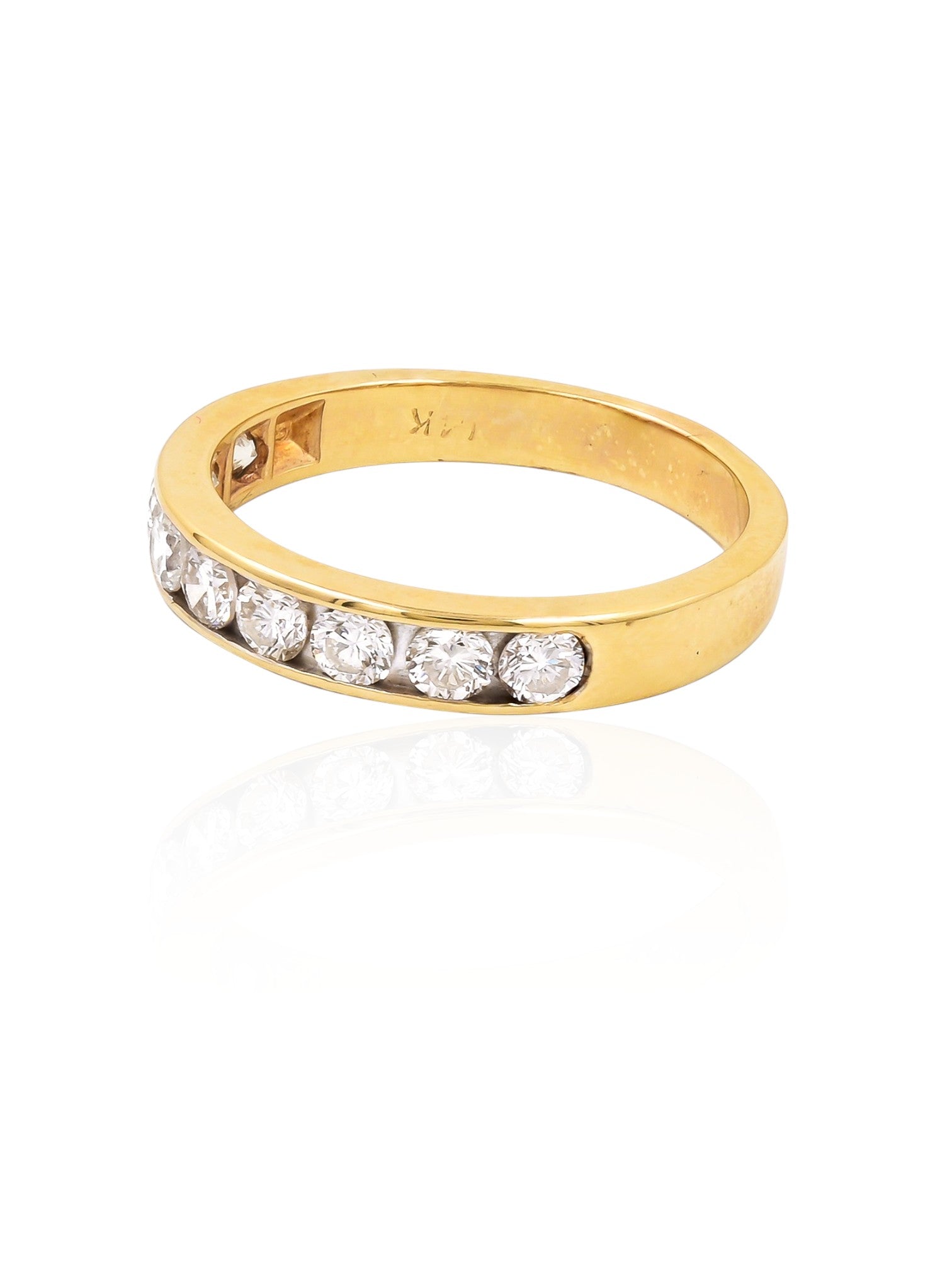 Sophia D Vintage Diamond Channel-Set Band in 18K Yellow Gold