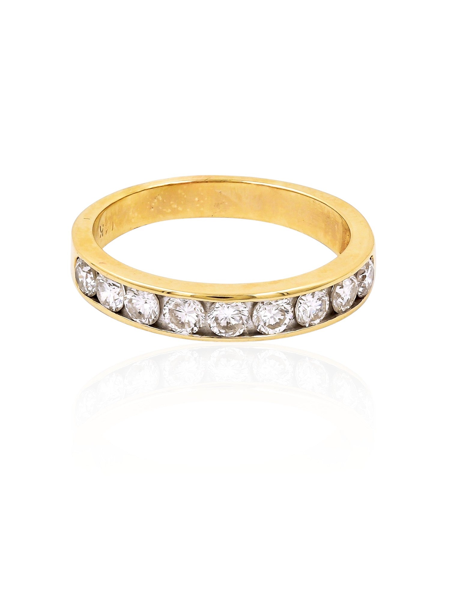 Sophia D Vintage Diamond Channel-Set Band in 18K Yellow Gold