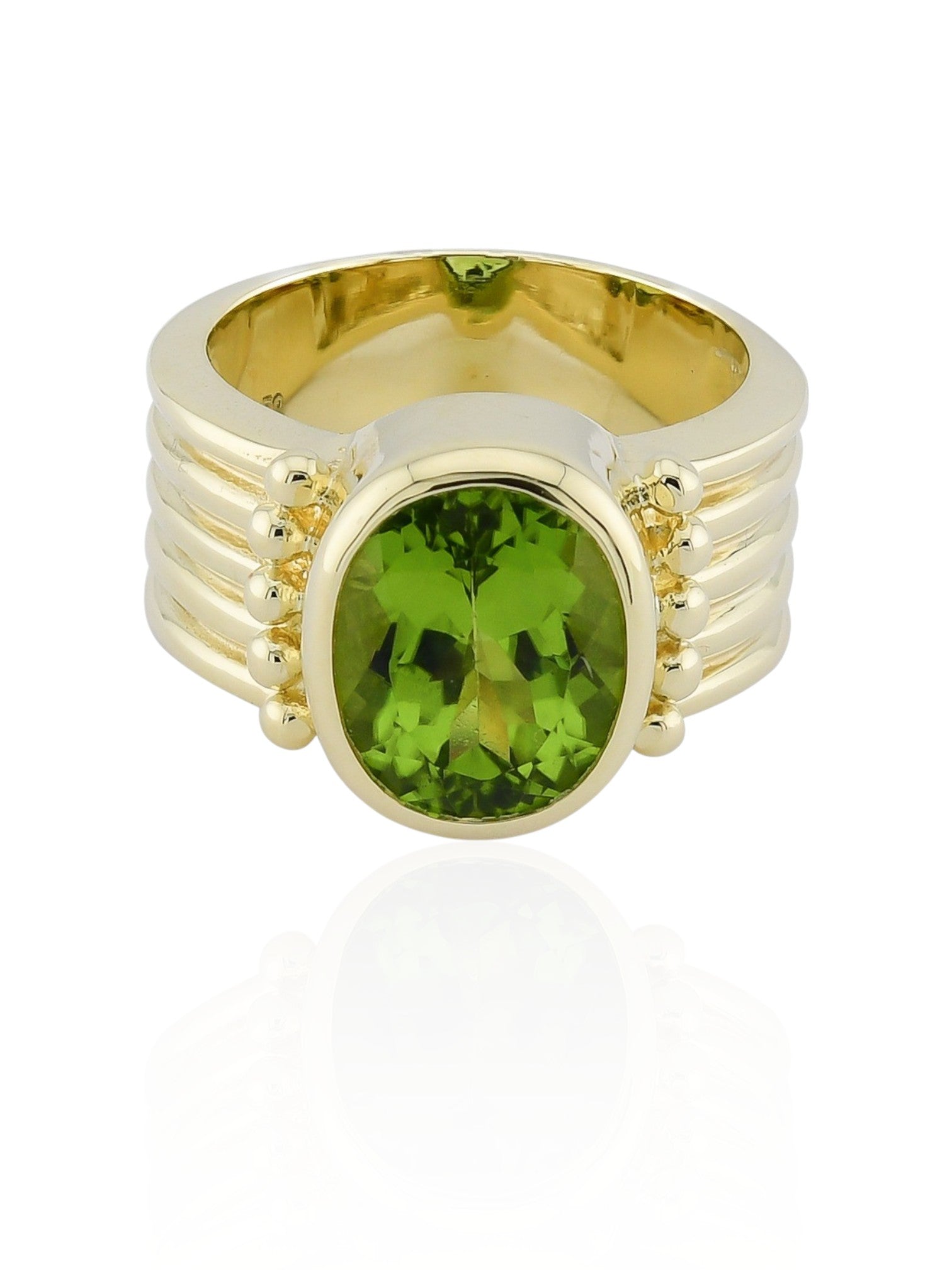 Sophia D Vintage Oval Peridot Ring