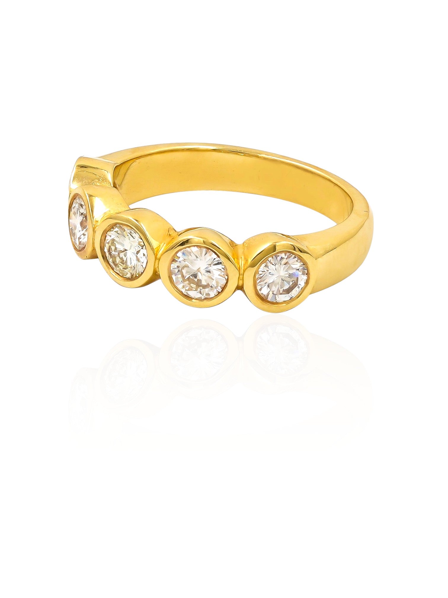 Sophia D Vintage Bezel-Set Diamond Ring