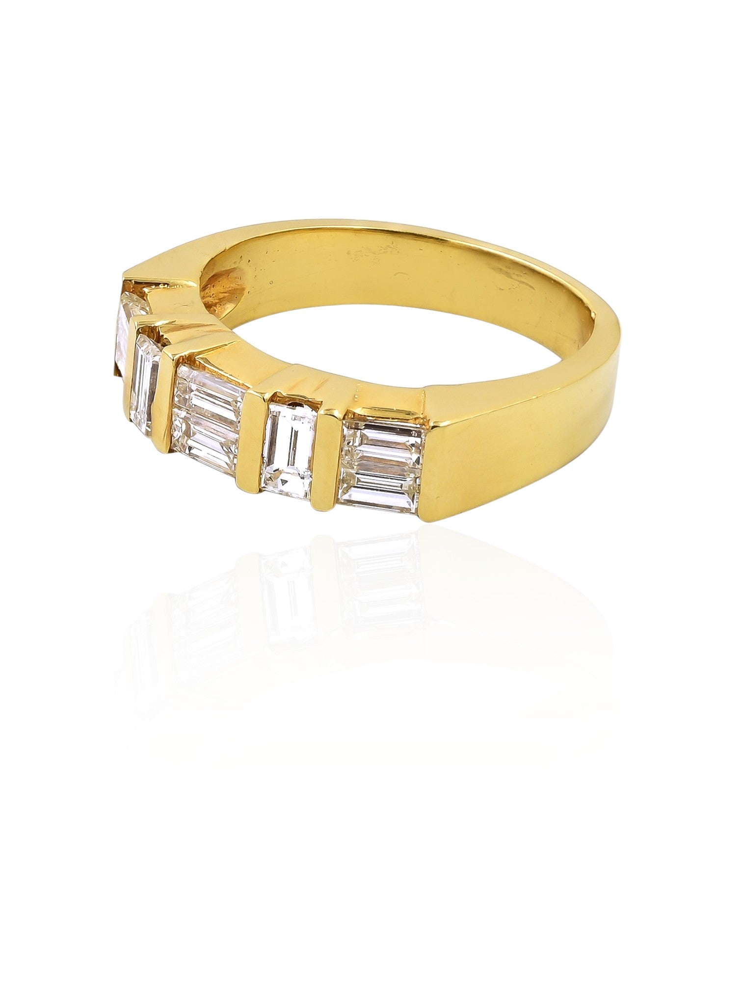 Sophia D Vintage Baguette Diamond Ring in 18K Yellow Gold