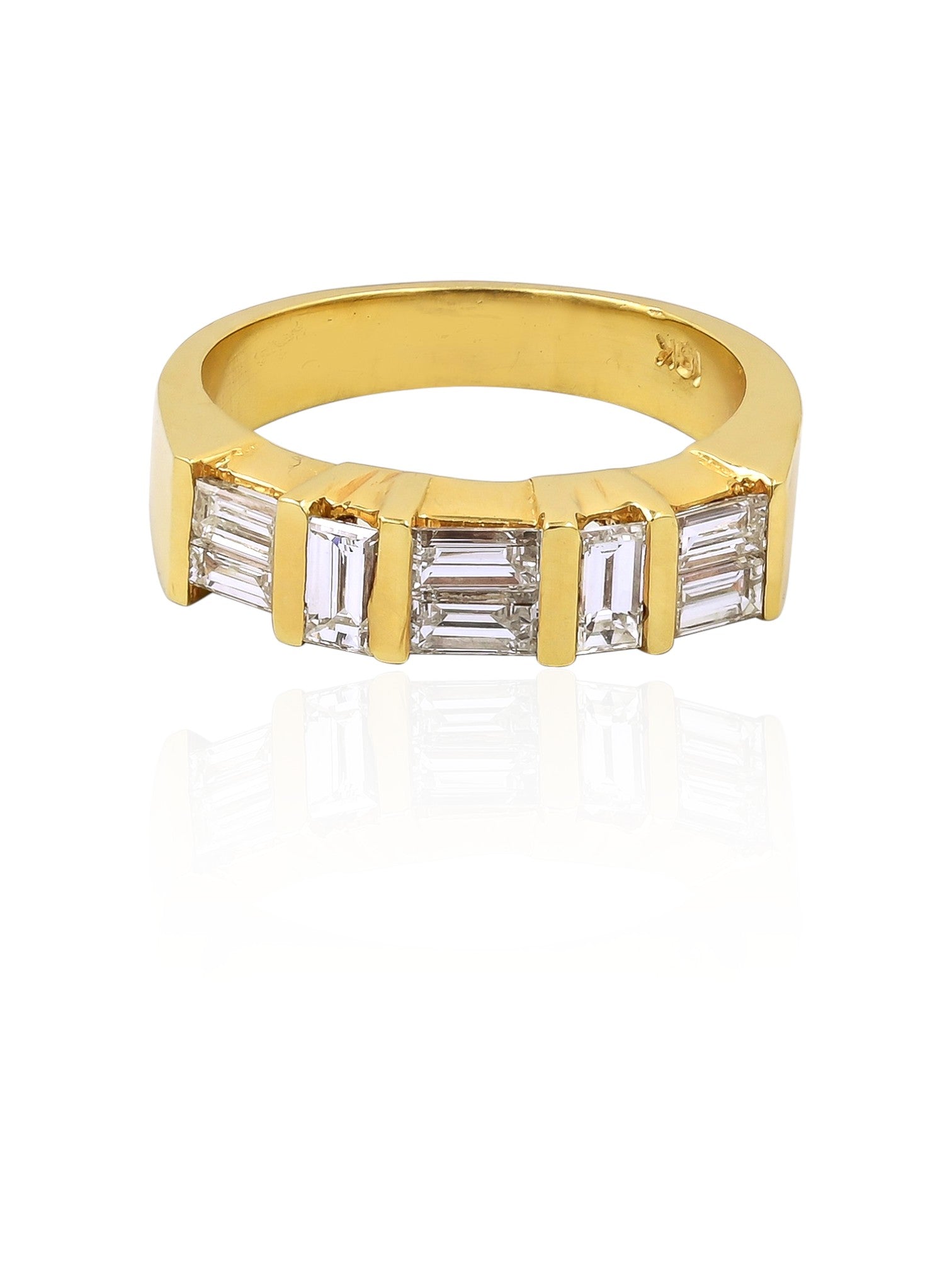 Sophia D Vintage Baguette Diamond Ring in 18K Yellow Gold