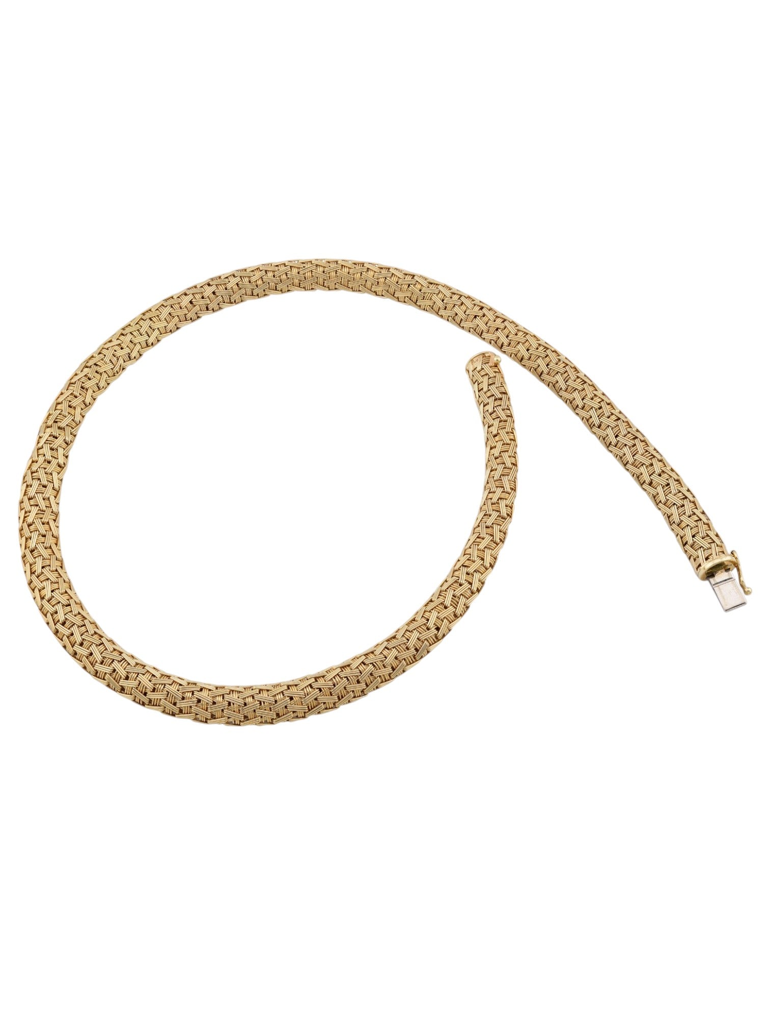 Sophia D Vintage Woven Collar Necklace in 18K Yellow Gold