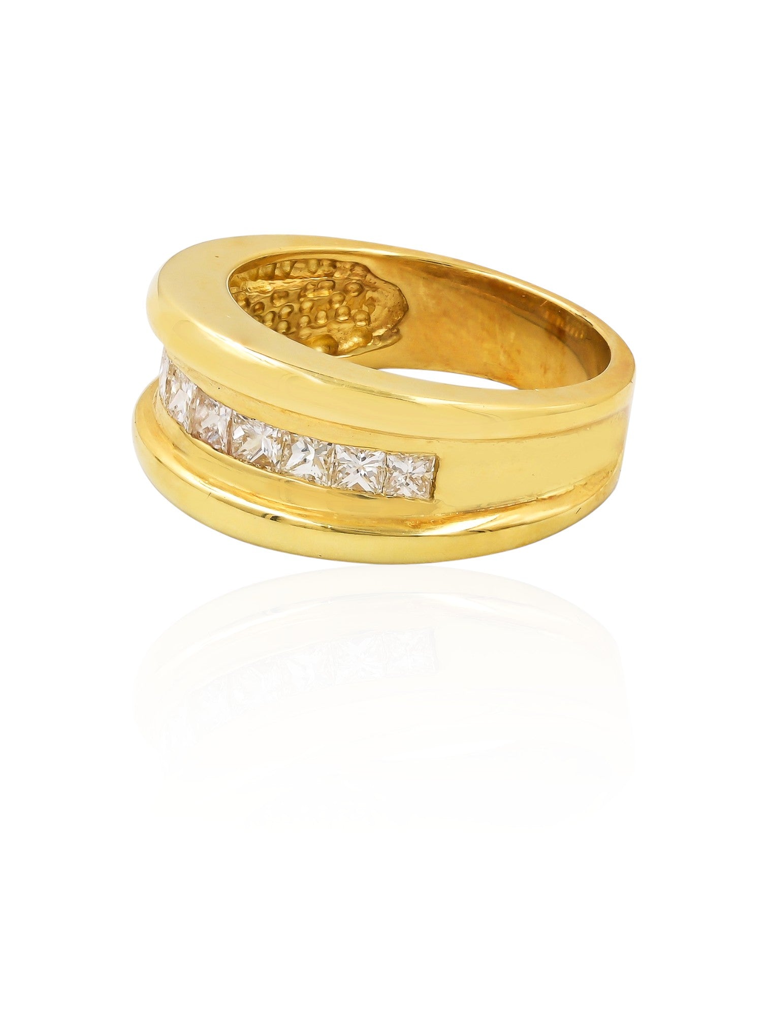 Sophia D Vintage Princess-Cut Diamond Channel Band in 18K Yellow Gold