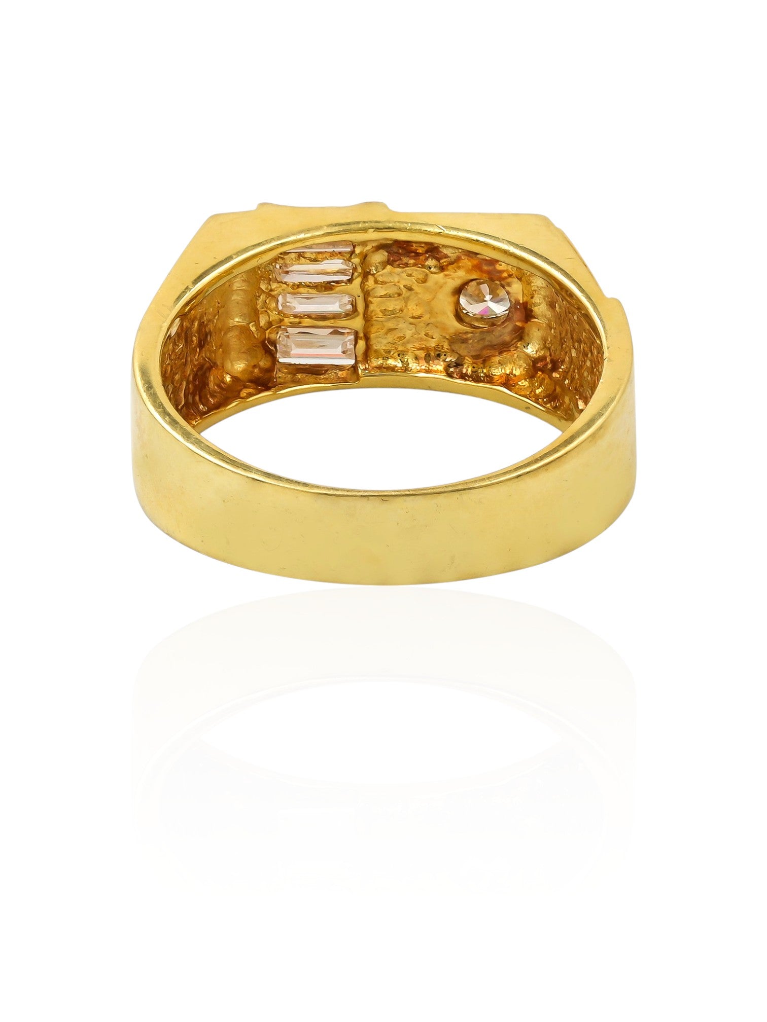 Sophia D Vintage Geometric Diamond Ring in 18K Yellow Gold