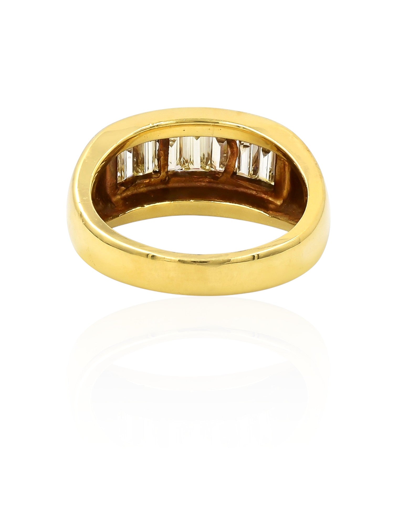 Sophia D Vintage Baguette Diamond Channel Ring in 18K Yellow Gold
