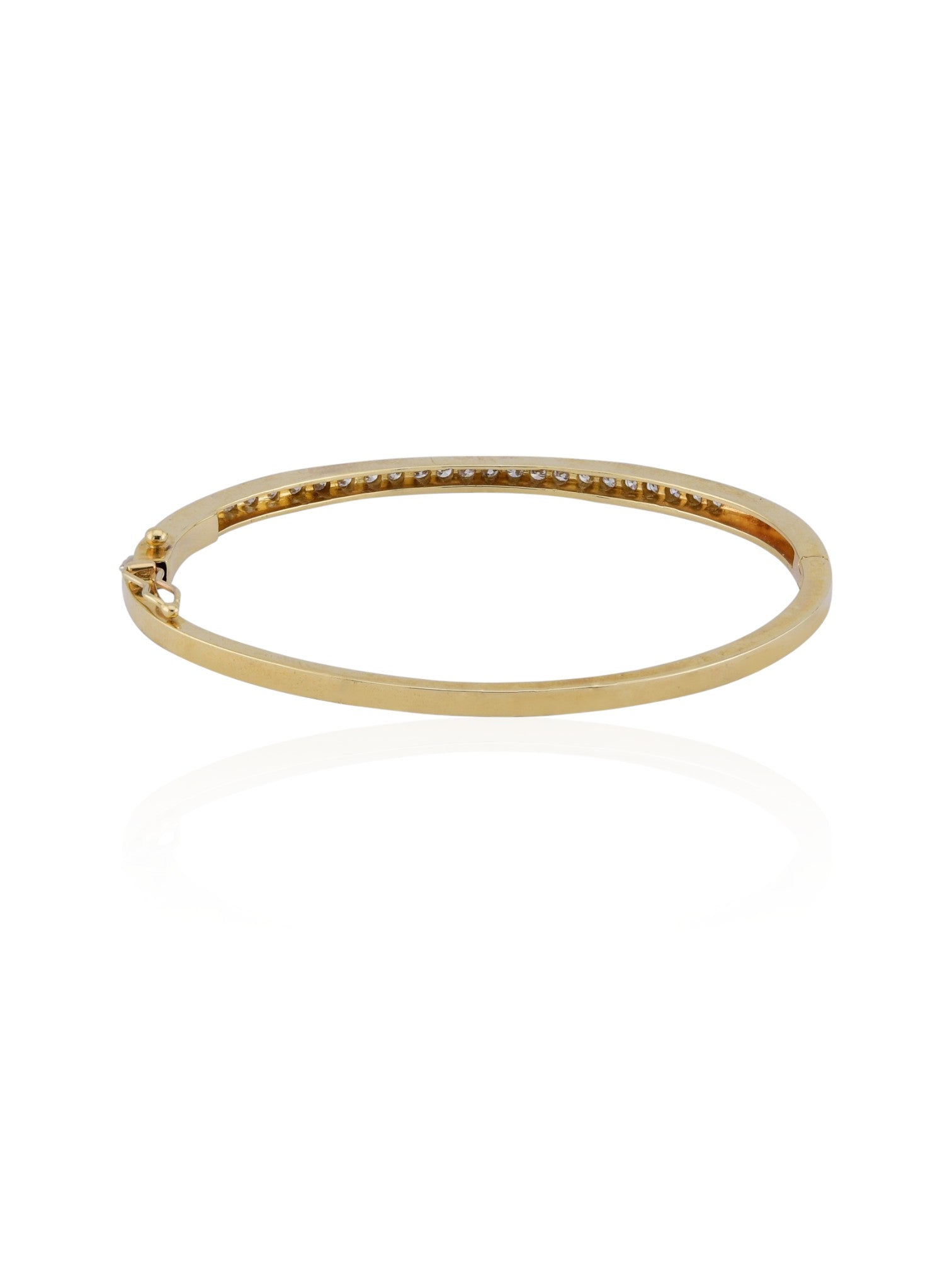 Sophia D Diamond Bangle in Yellow Gold