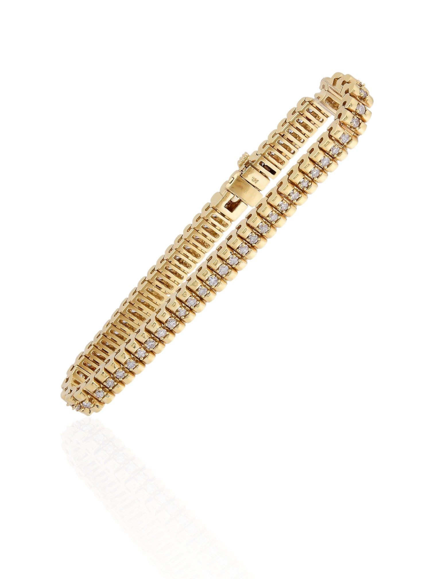 Sophia D Classic Diamond Tennis Bracelet in 18K Yellow Gold