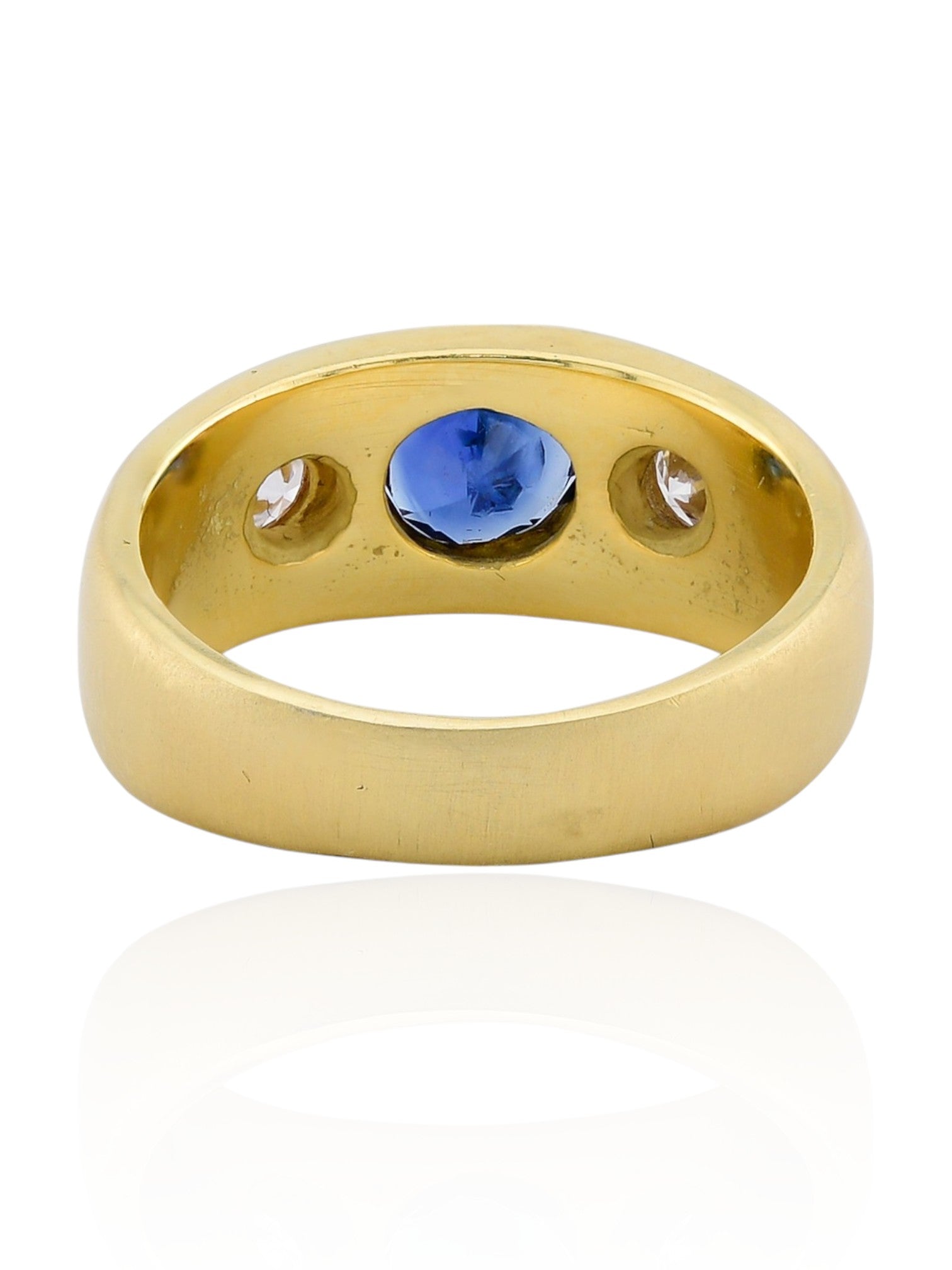Sophia D Sapphire and Diamond Ring in 18K Yellow Gold
