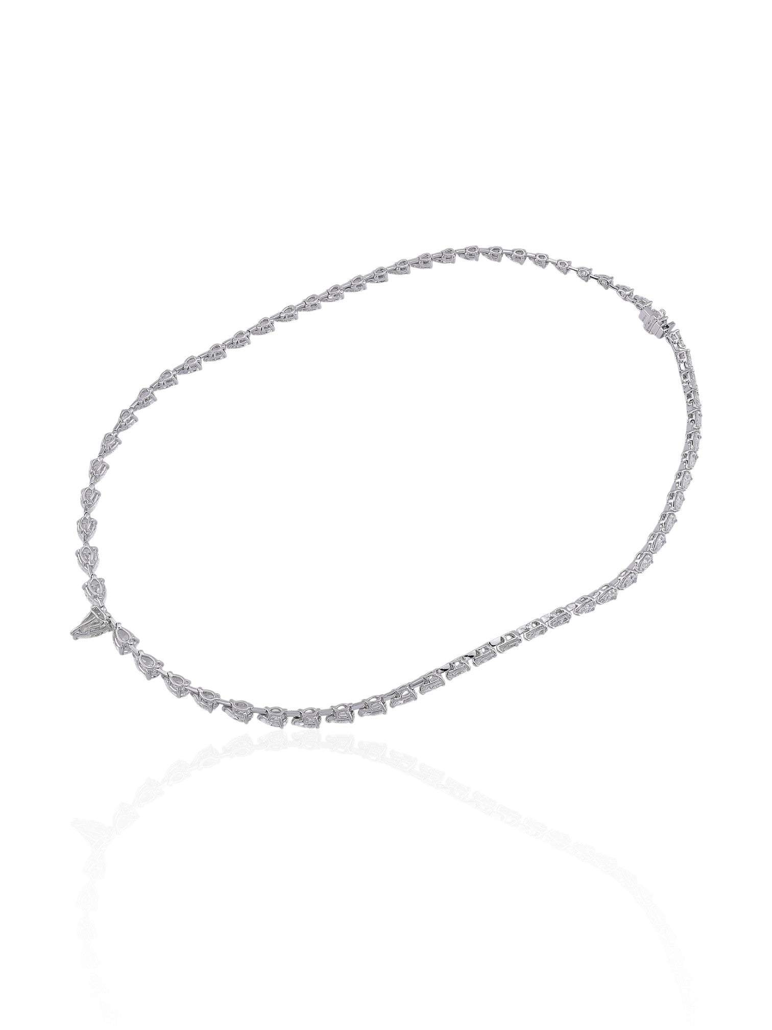 Sophia D Pear Shape Diamond Necklace in Platinum