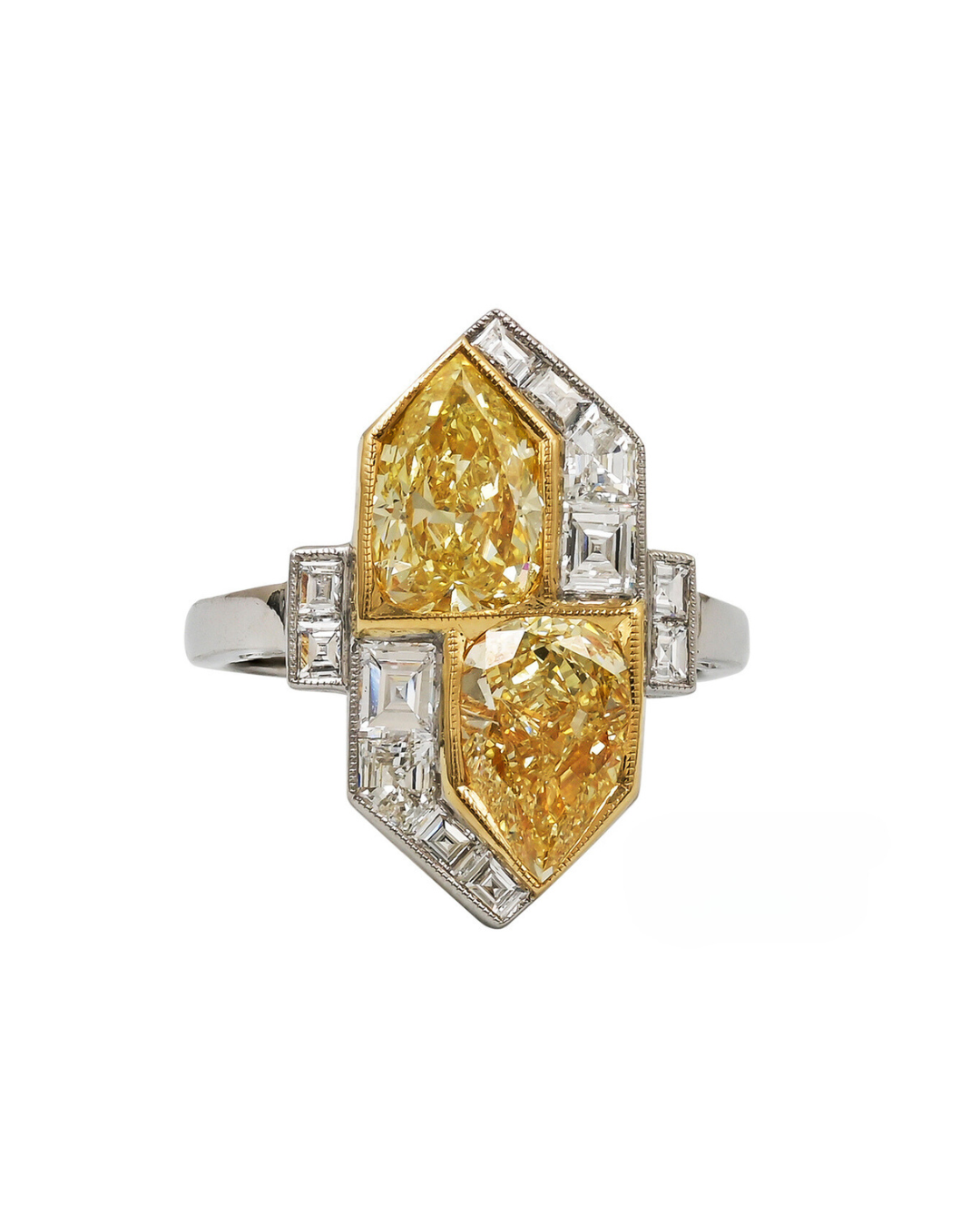 Yellow Diamond All-Diamond Star of Paris Ring on sale