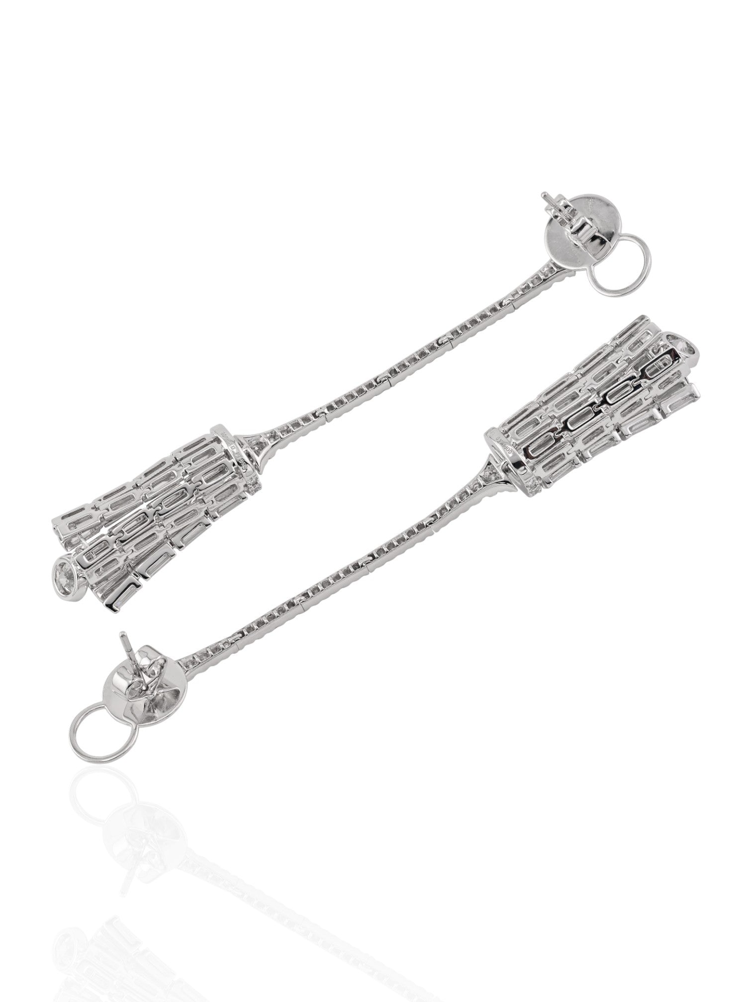 Sophia D. Art Deco Diamond Drop Earrings Platinum