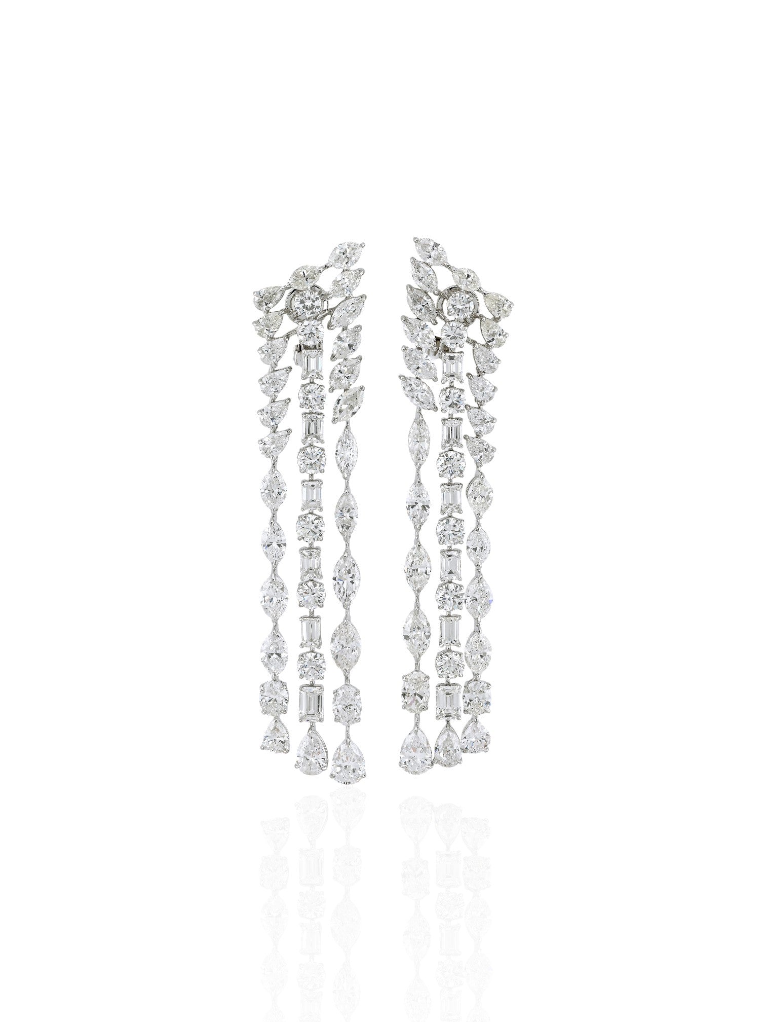 Sophia D Diamond Drop Earrings Platinum
