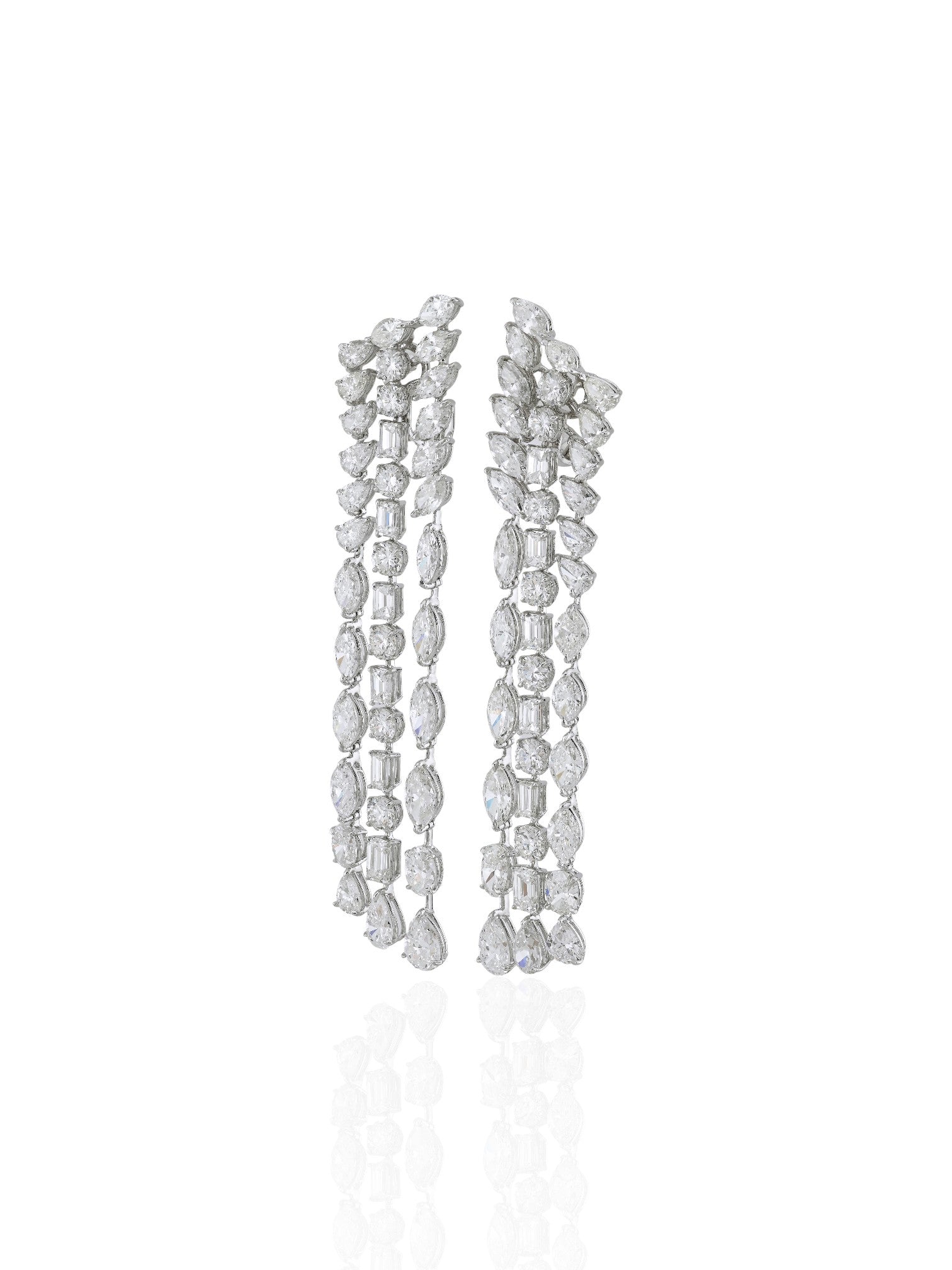 Sophia D Diamond Drop Earrings Platinum