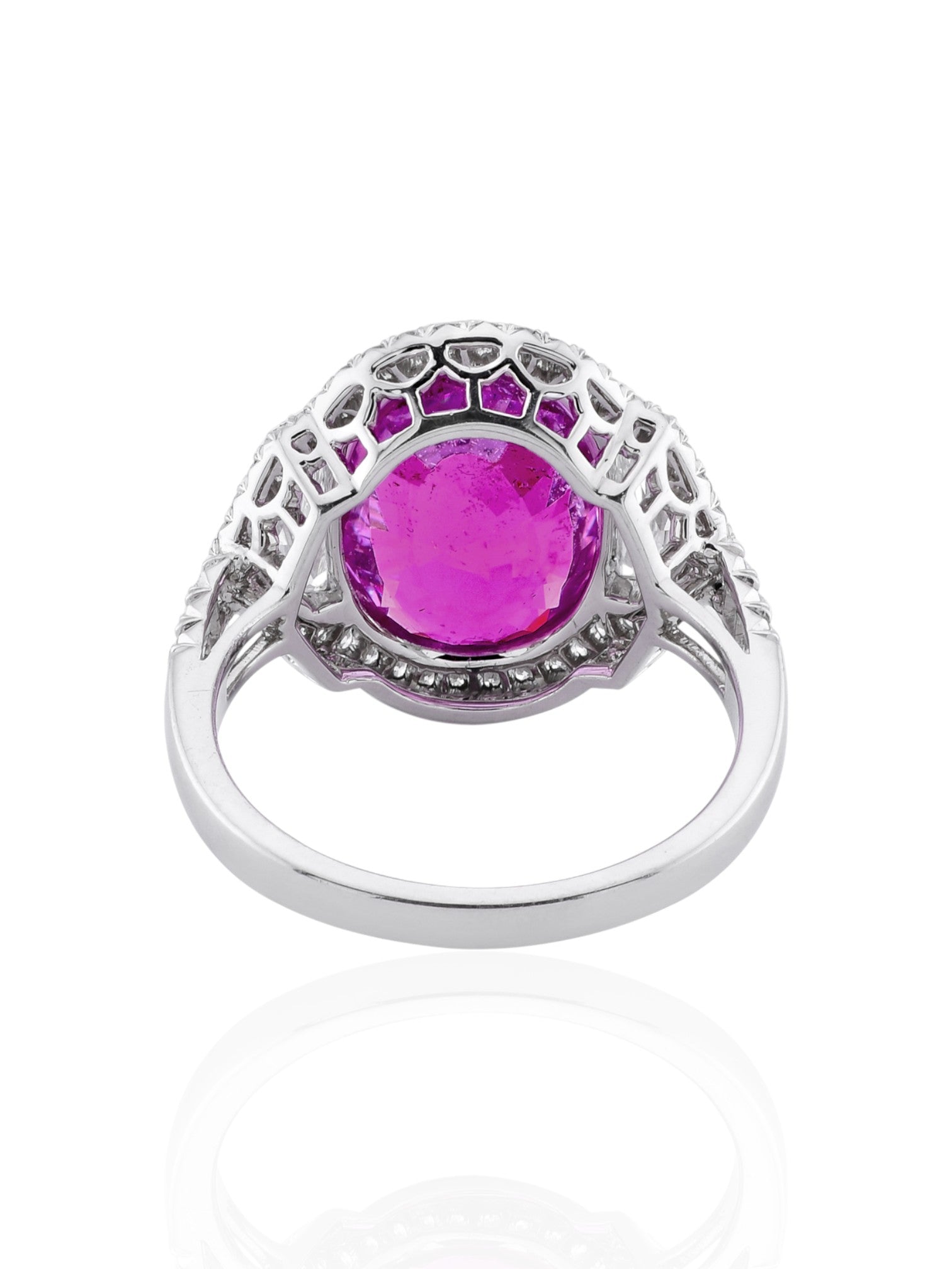Sophia D Pink Sapphire and Diamond Ring in Platinum