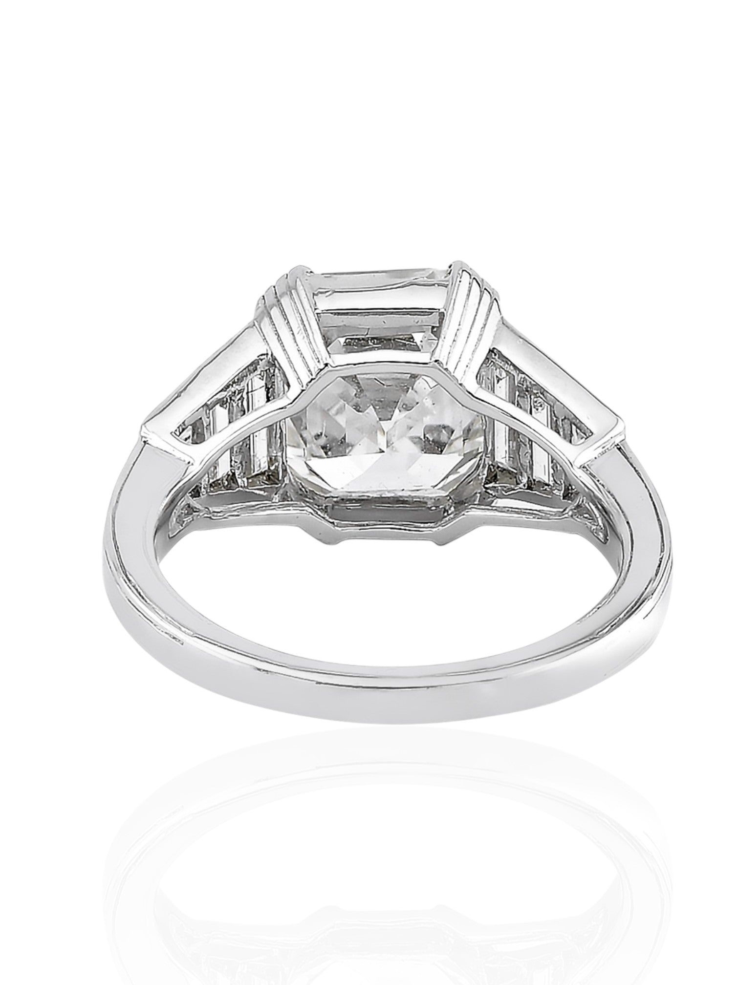 Sophia D Ascher-Cut Diamond Ring in Platinum