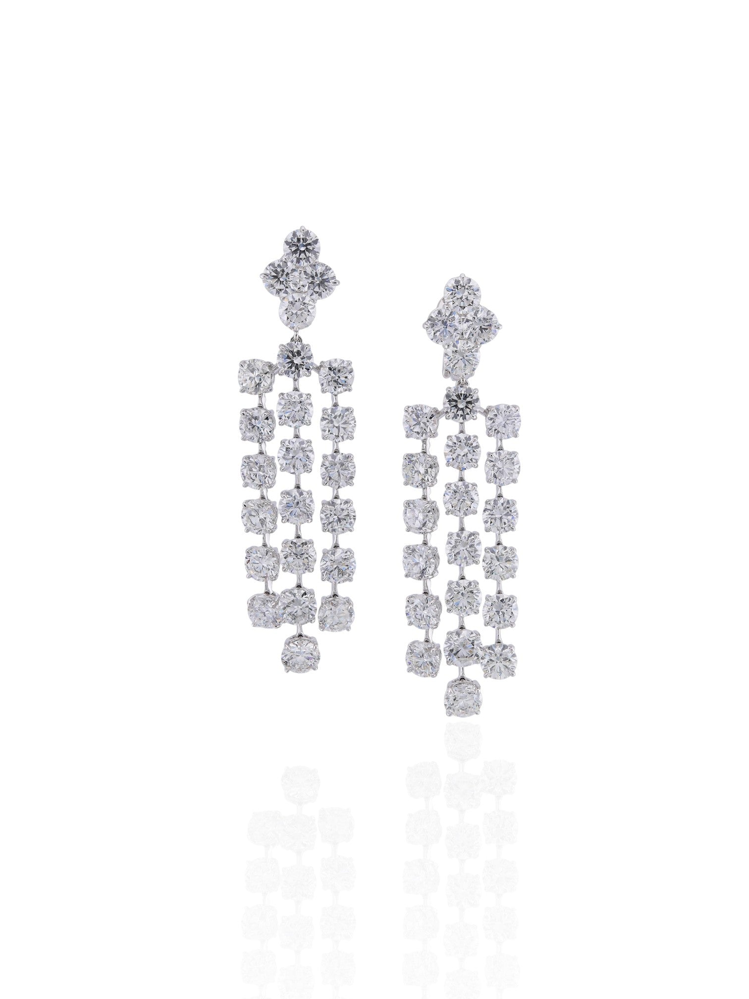 Sophia D Platinum Diamond Drop Earrings