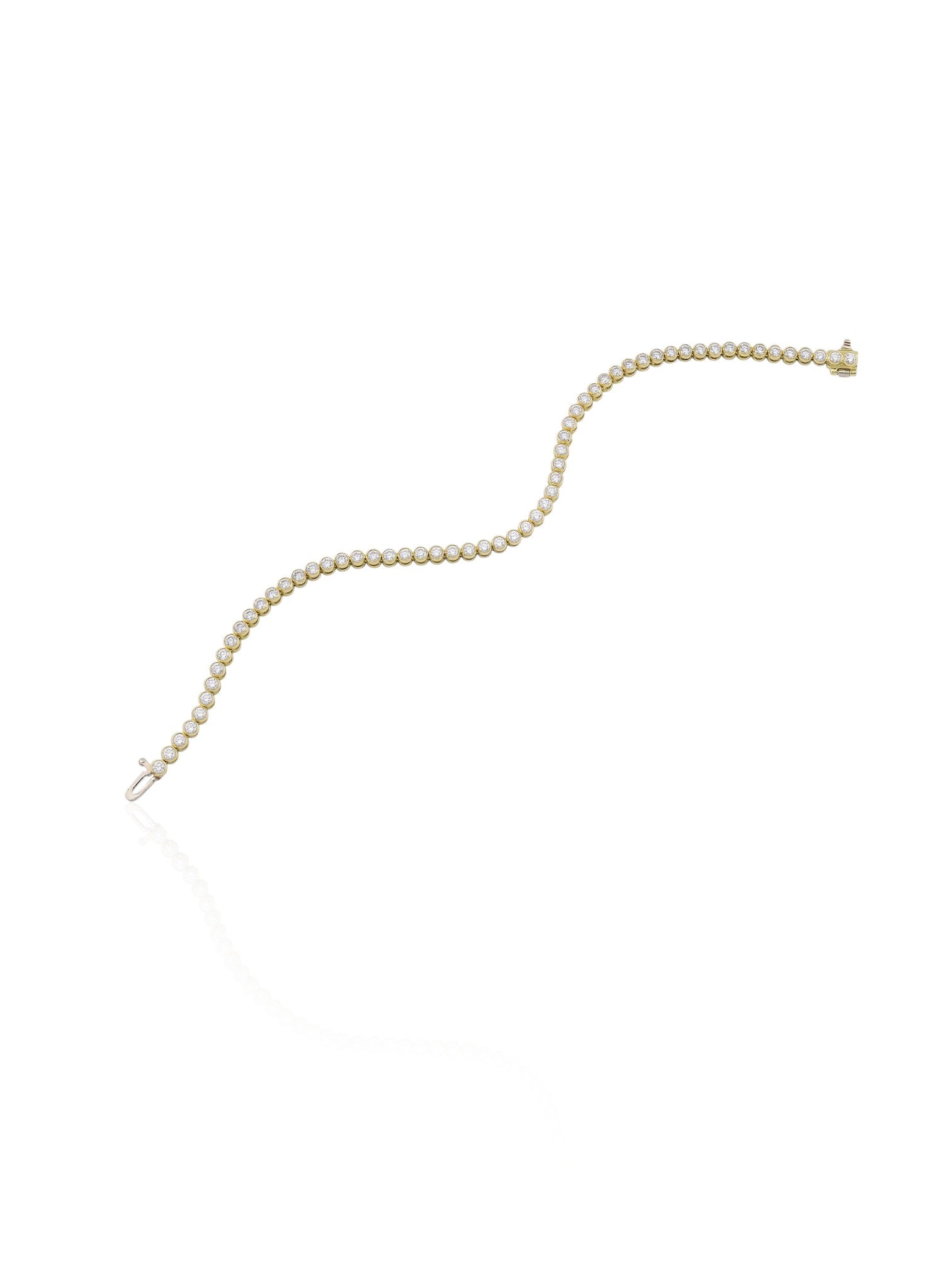 Sophia D Bezel-Set Diamond Bracelet in 18K Yellow Gold