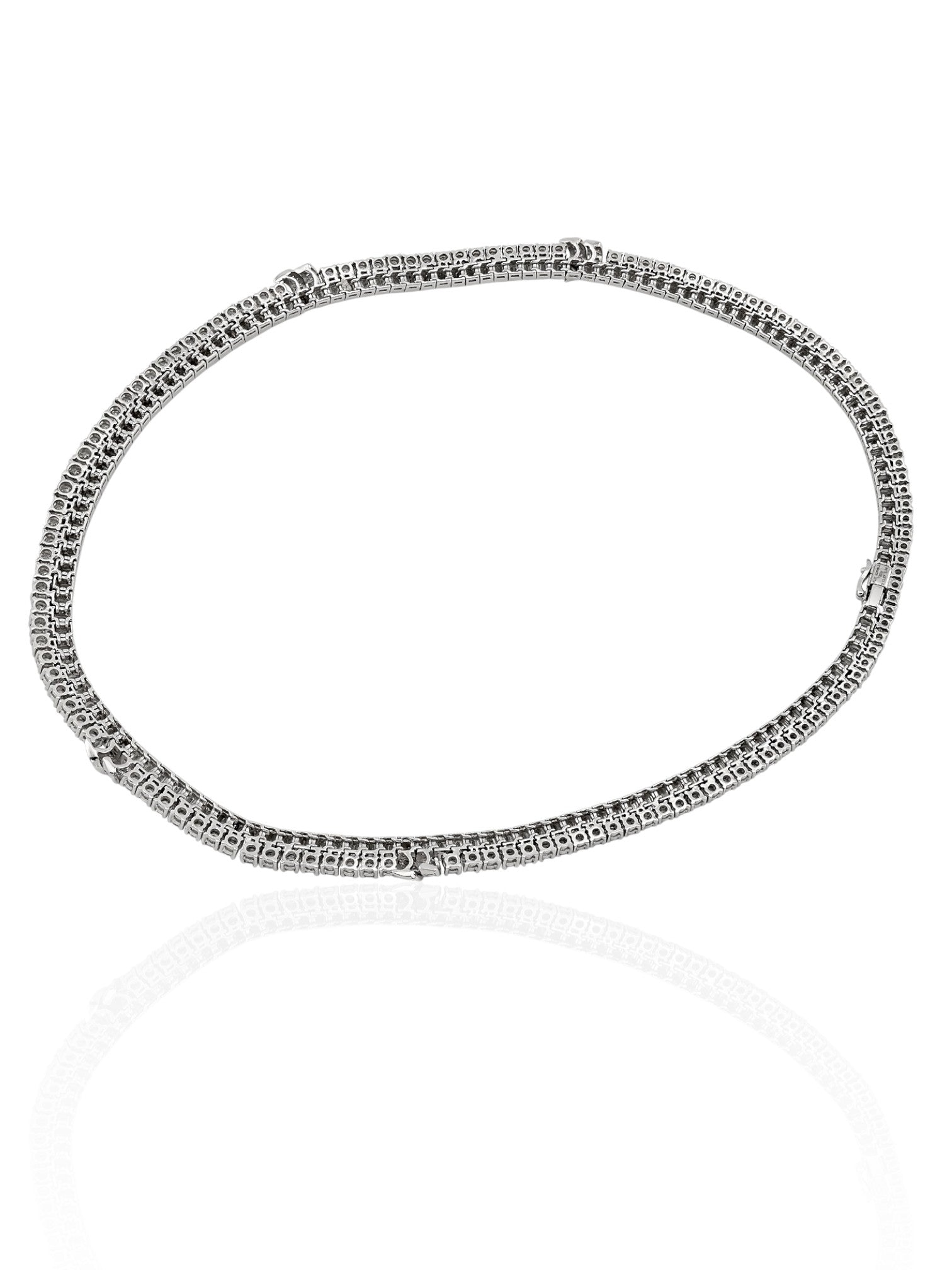 Sophia D Diamond Collar Necklace in Platinum