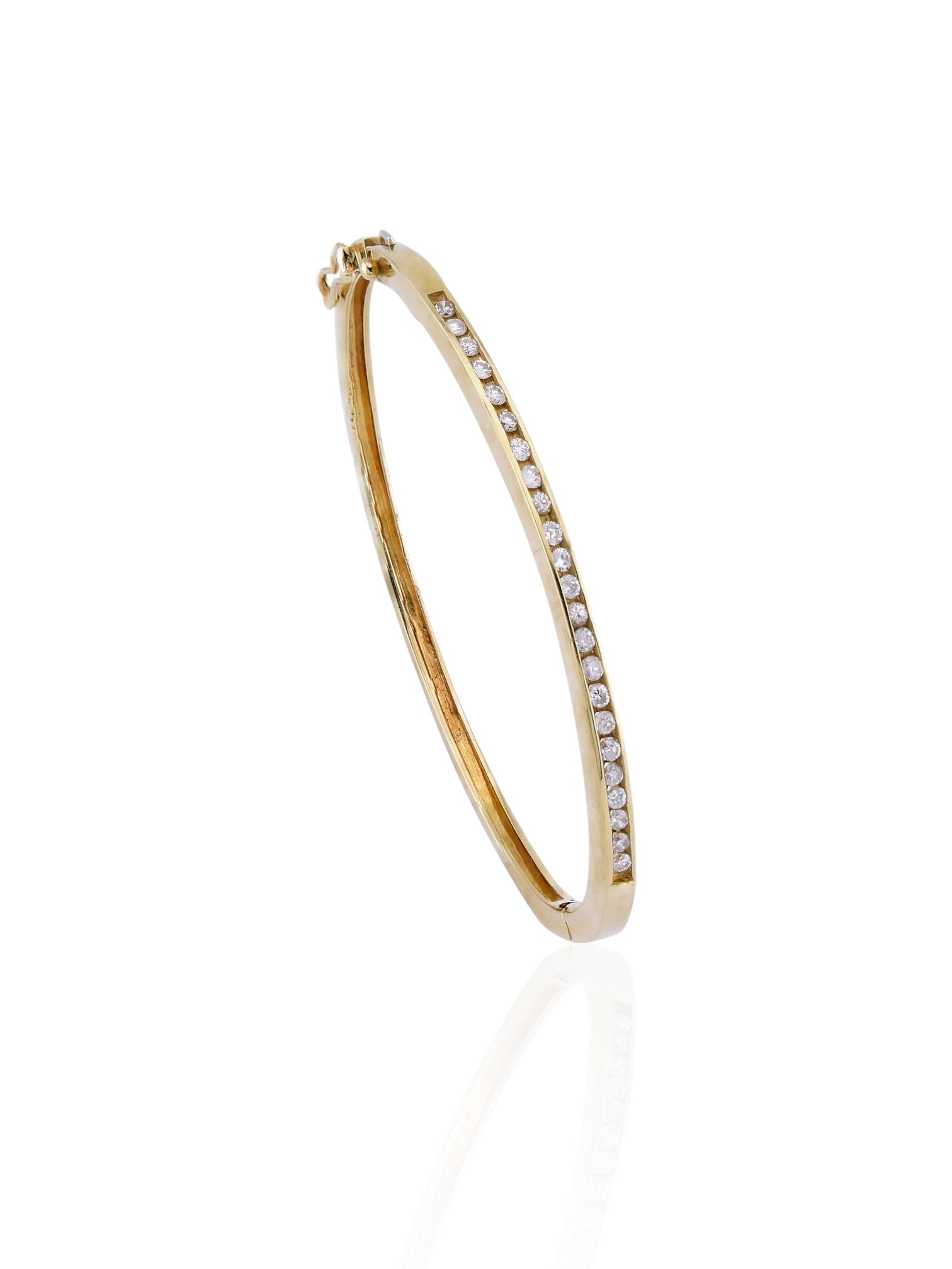 Sophia D Diamond Bangle in Yellow Gold