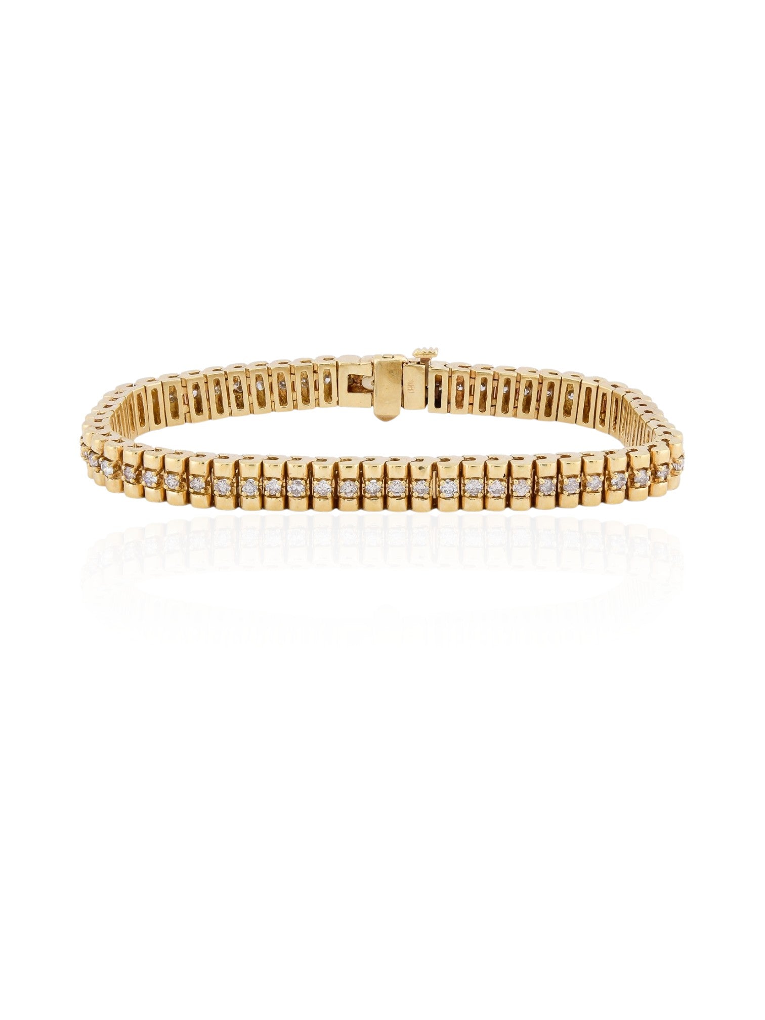 Sophia D Classic Diamond Tennis Bracelet in 18K Yellow Gold