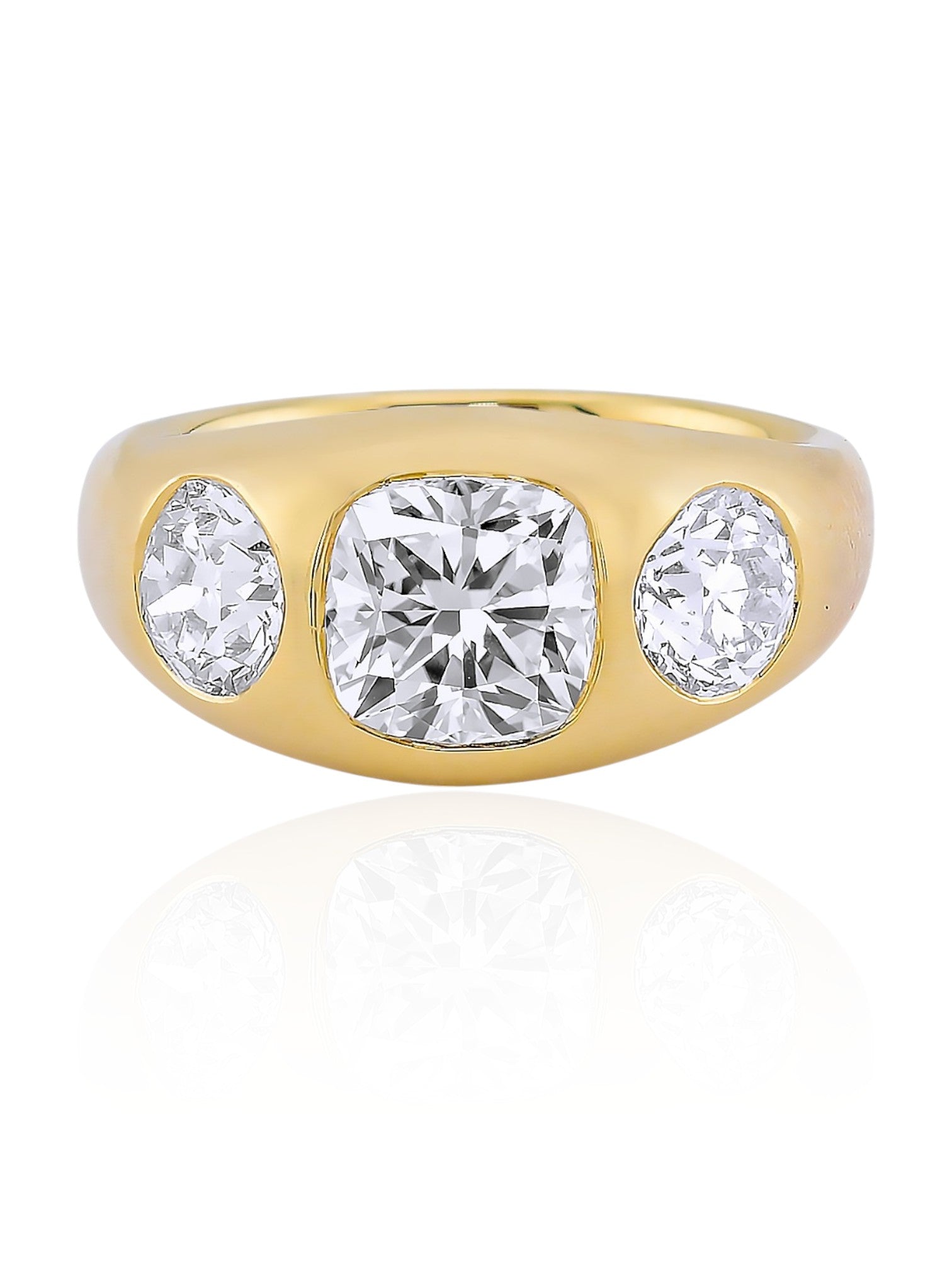 Sophia D GIA Certified Diamond Ring in 18K Yellow Gold