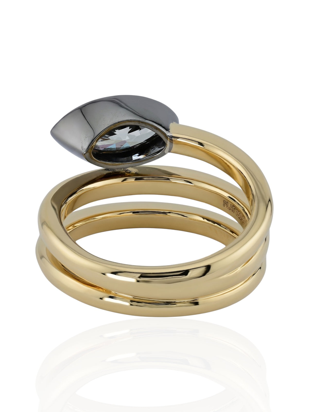 Sophia D. Marquise Diamond Ring in Platinum and 18K Yellow Gold