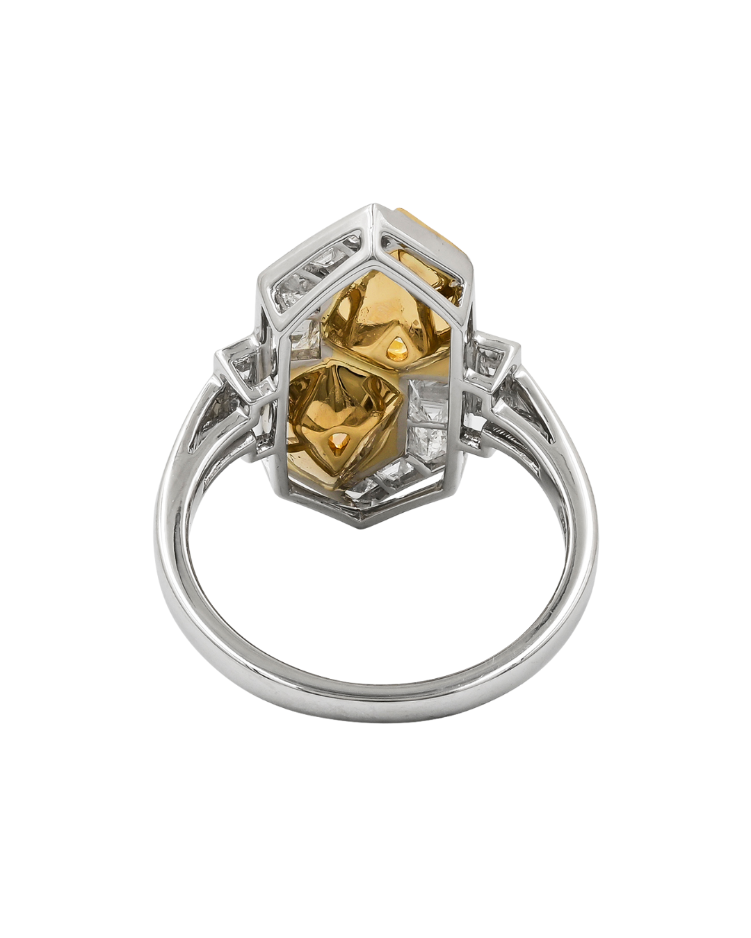 Sophia D. Yellow Diamond Pear Reflection Ring