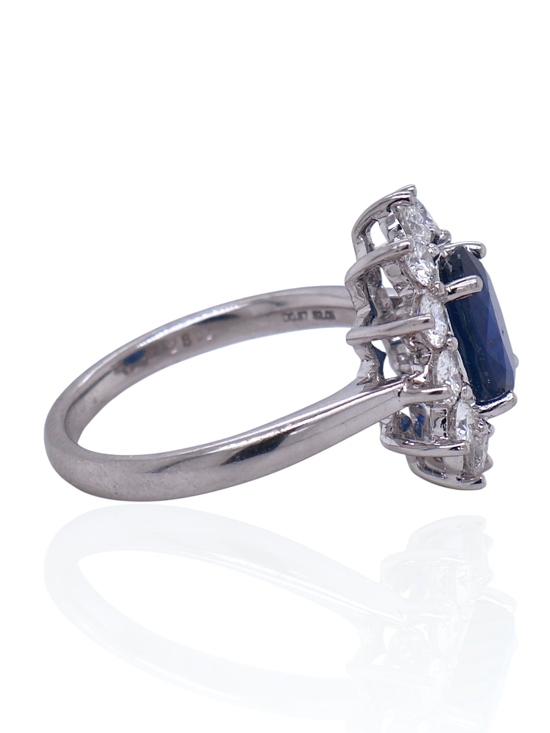 Sophia D Sapphire and Diamond Ring in Platinum