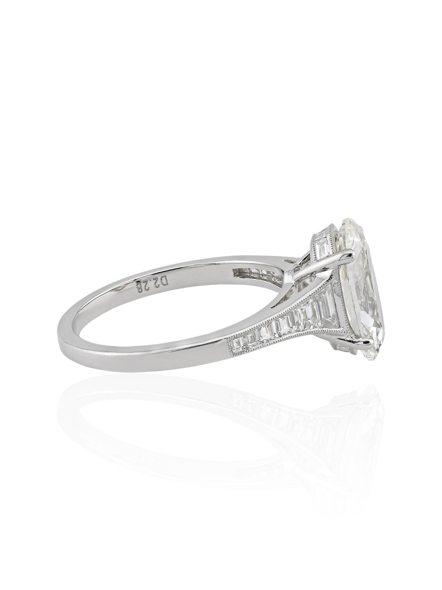Sophia D Oval Diamond Ring Platinum