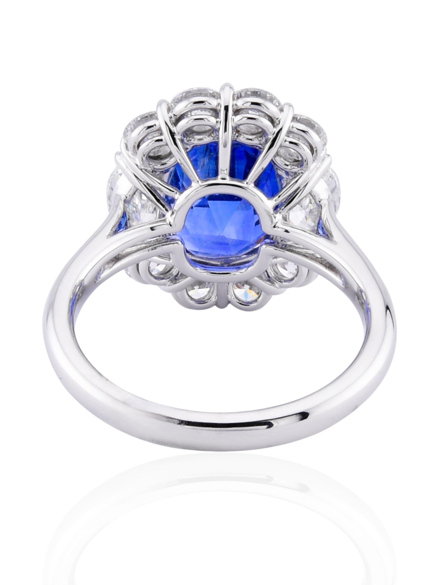 Sophia D Sapphire & Diamond “Lady Diana” Ring in Platinum
