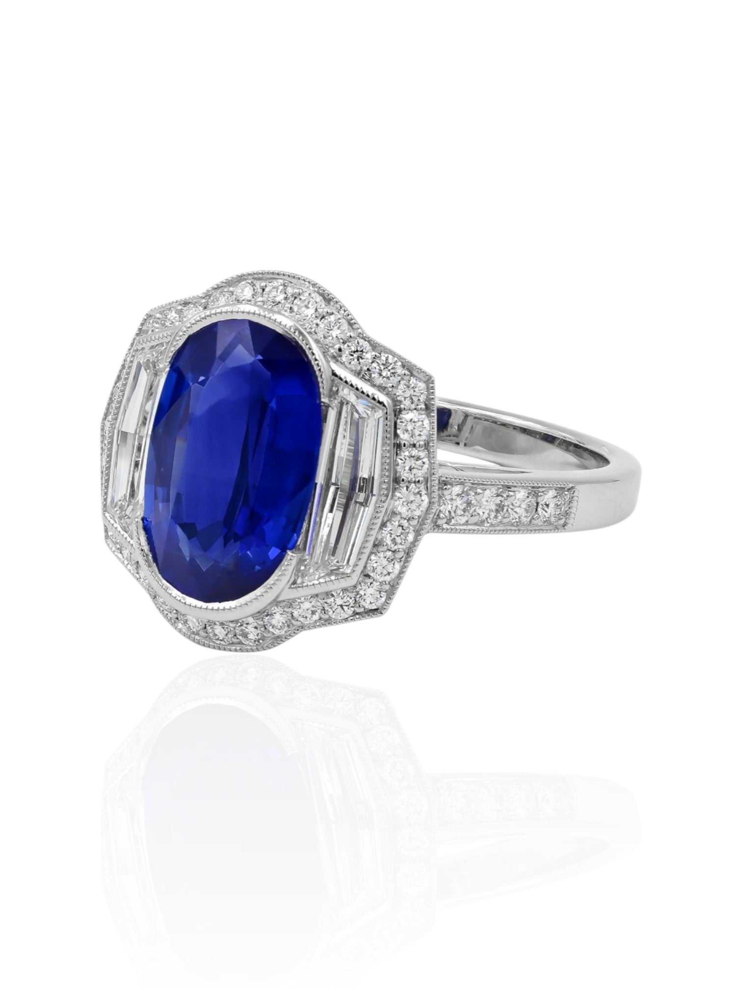 Sophia D Sapphire and Diamond Ring Platinum