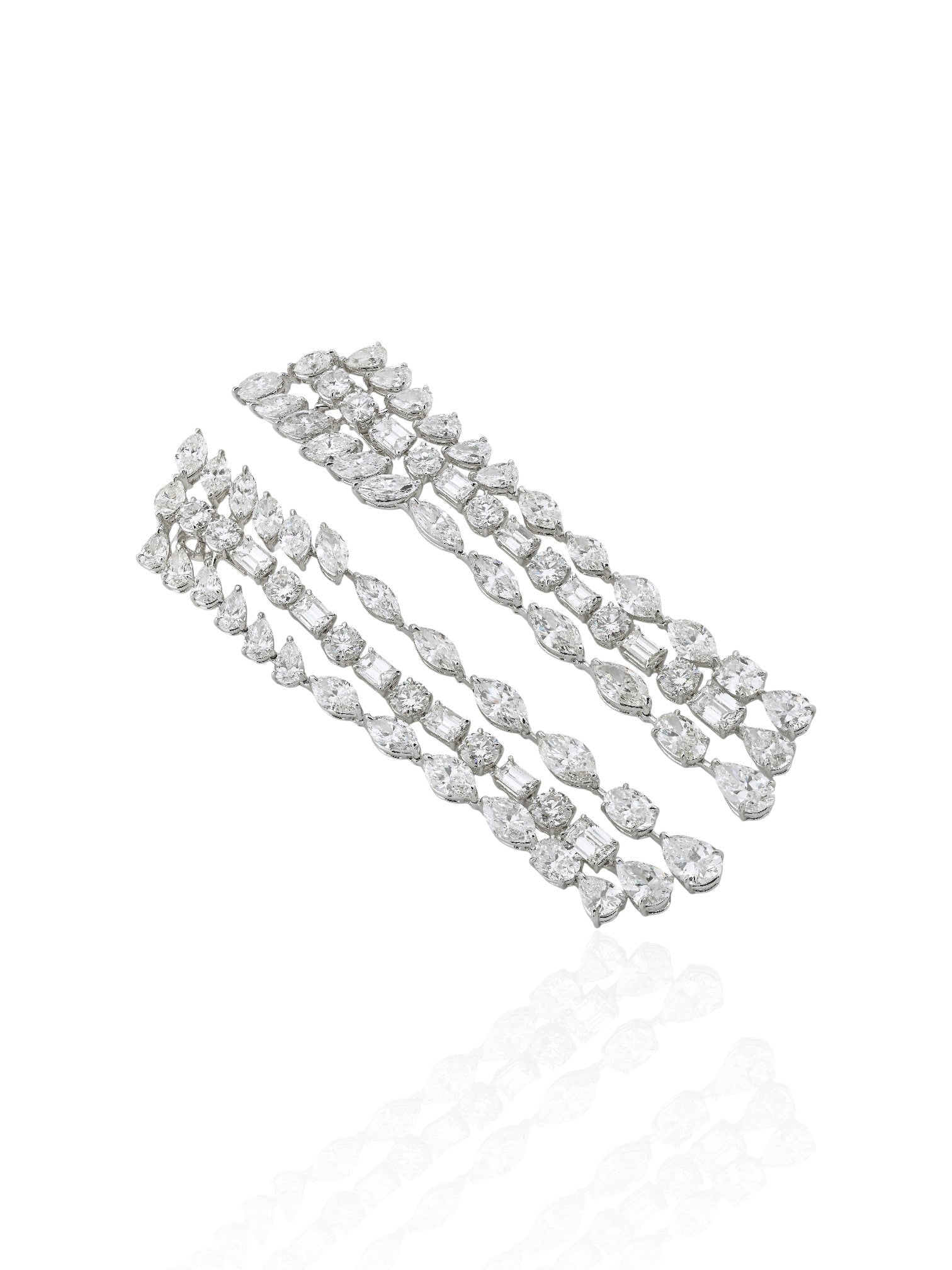 Sophia D Diamond Drop Earrings Platinum