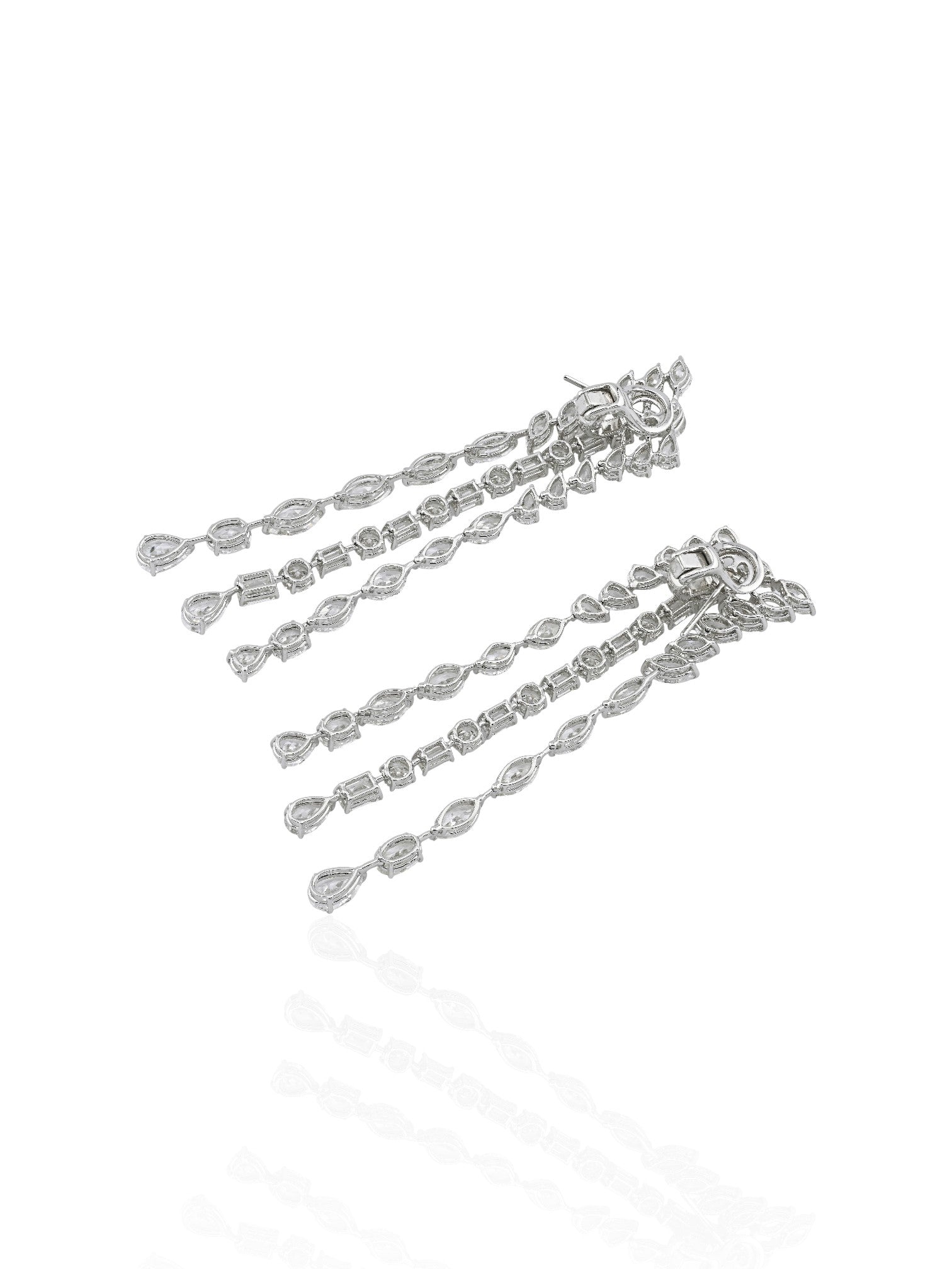 Sophia D Diamond Drop Earrings Platinum