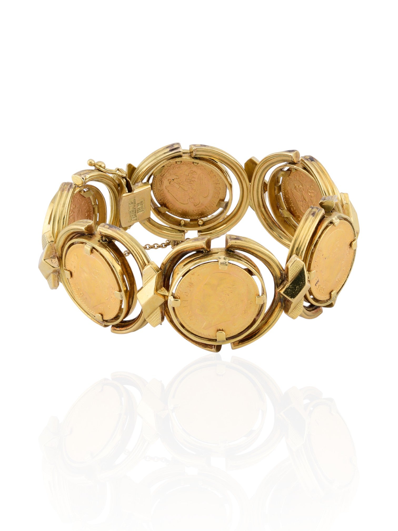 Sophia D Vintage Gold Coin Bracelet in 18K Yellow Gold