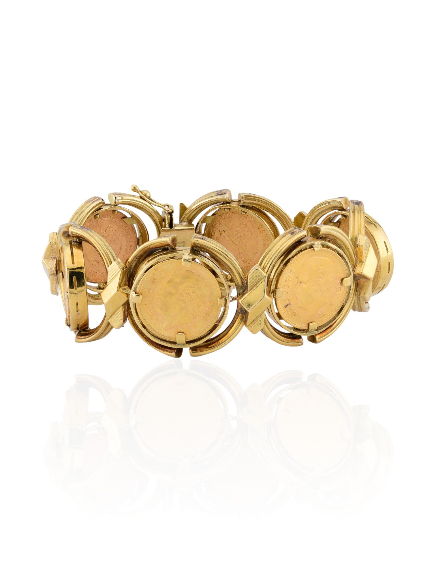 Sophia D Vintage Gold Coin Bracelet in 18K Yellow Gold